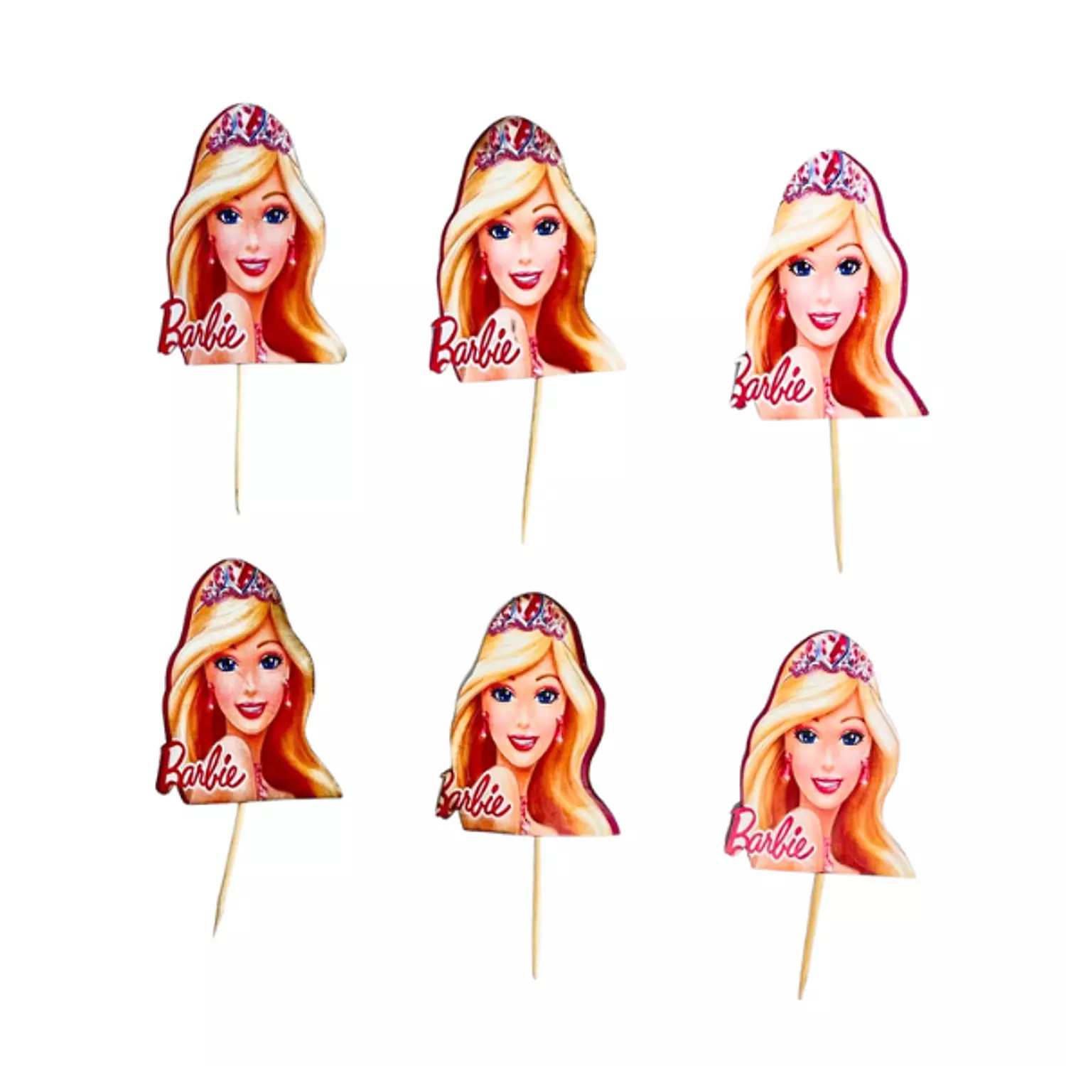 Barbie Cupcake Toppers image