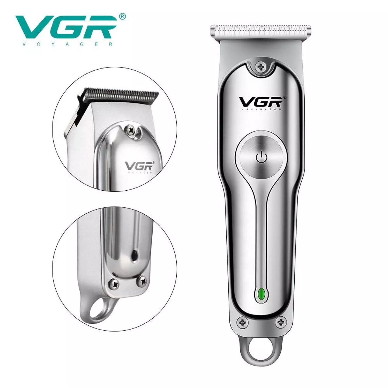 VGR V-071 Professional Cordless Hair Trimmer with Precision T-Blade 3