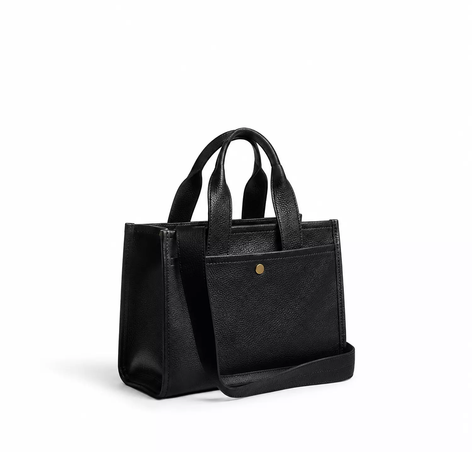Coach Cargo Tote Bag 26 leather in black 1