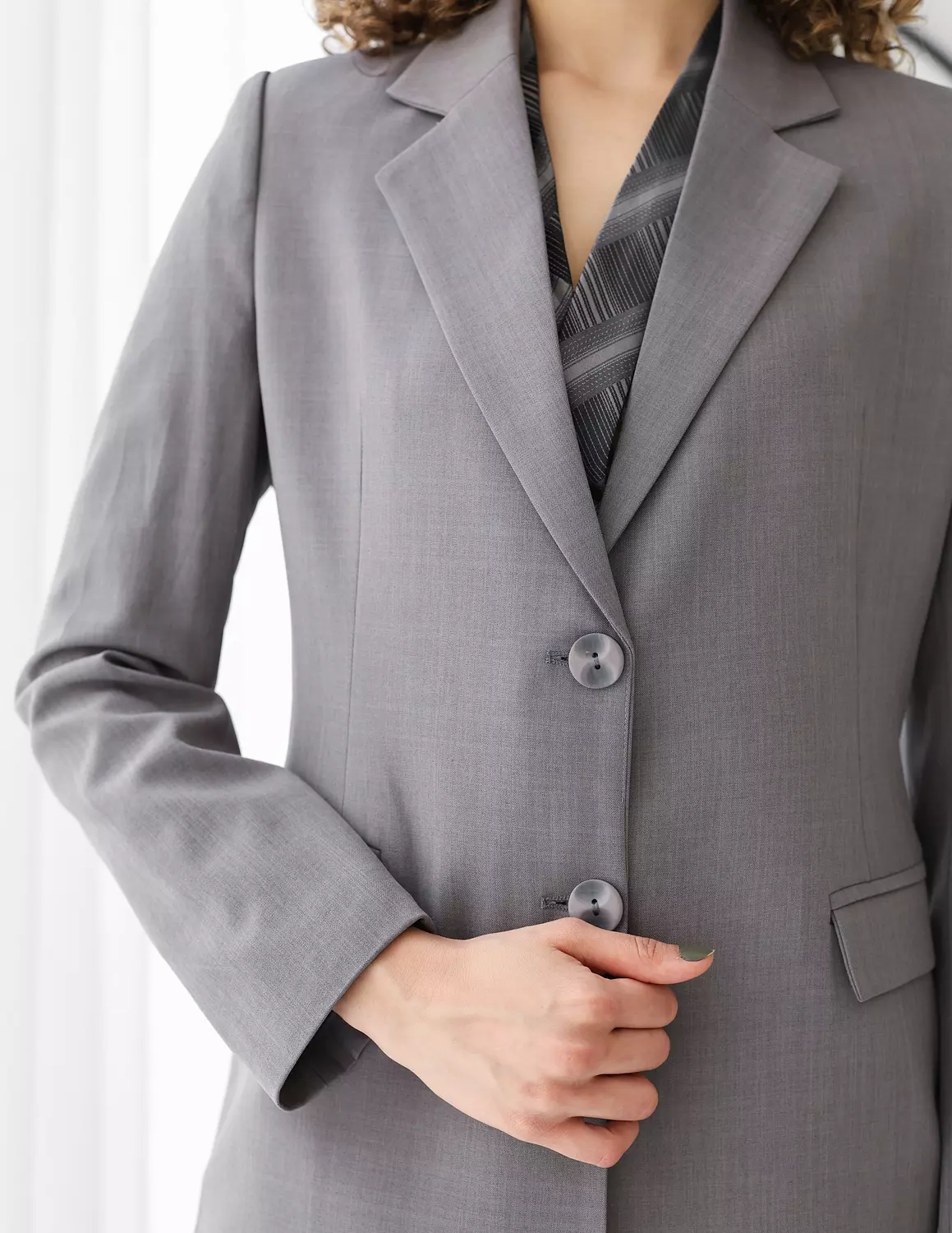 Gray Breeze straight blazer 2