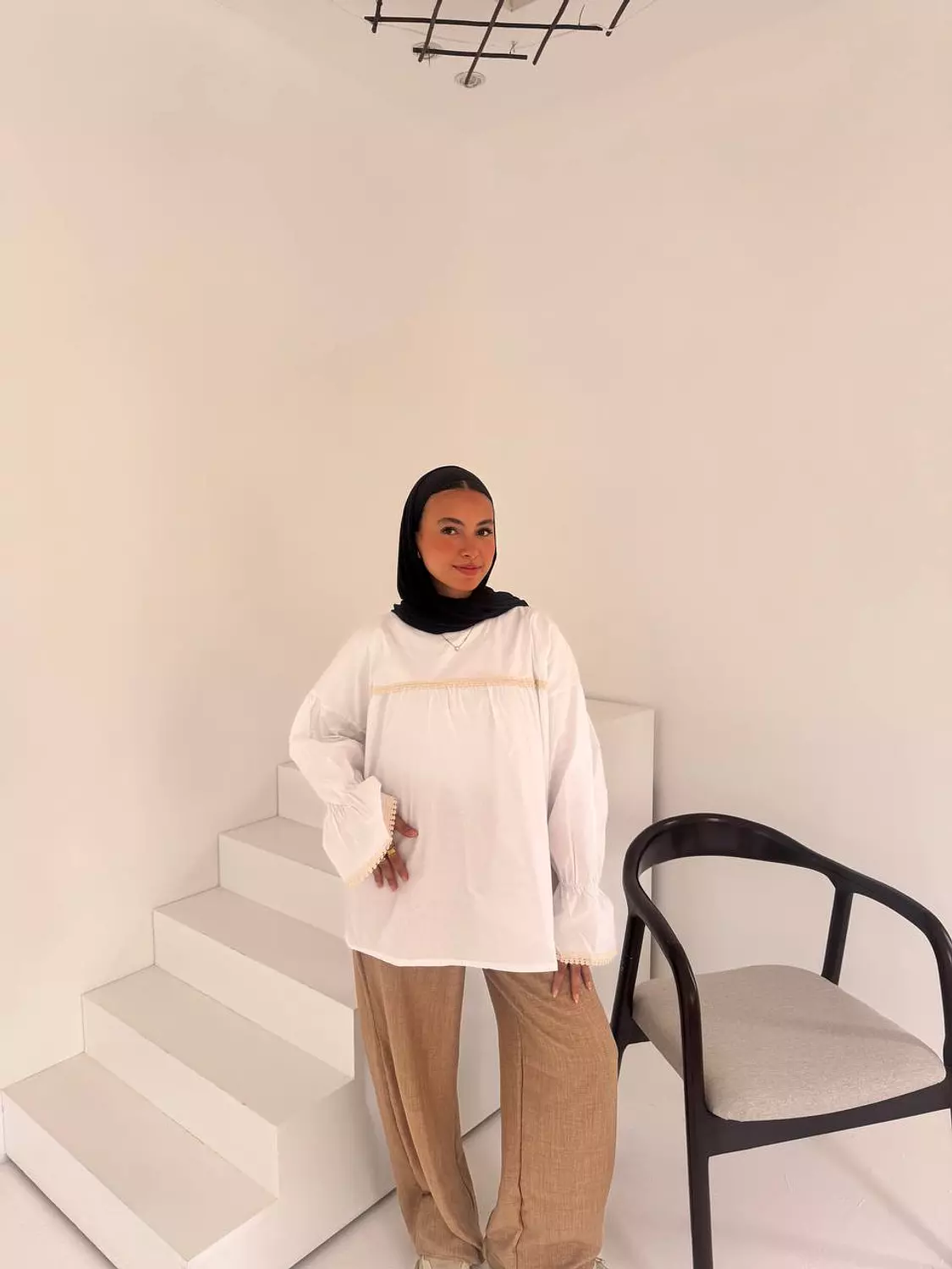 Fluffy sleeves blouse  8