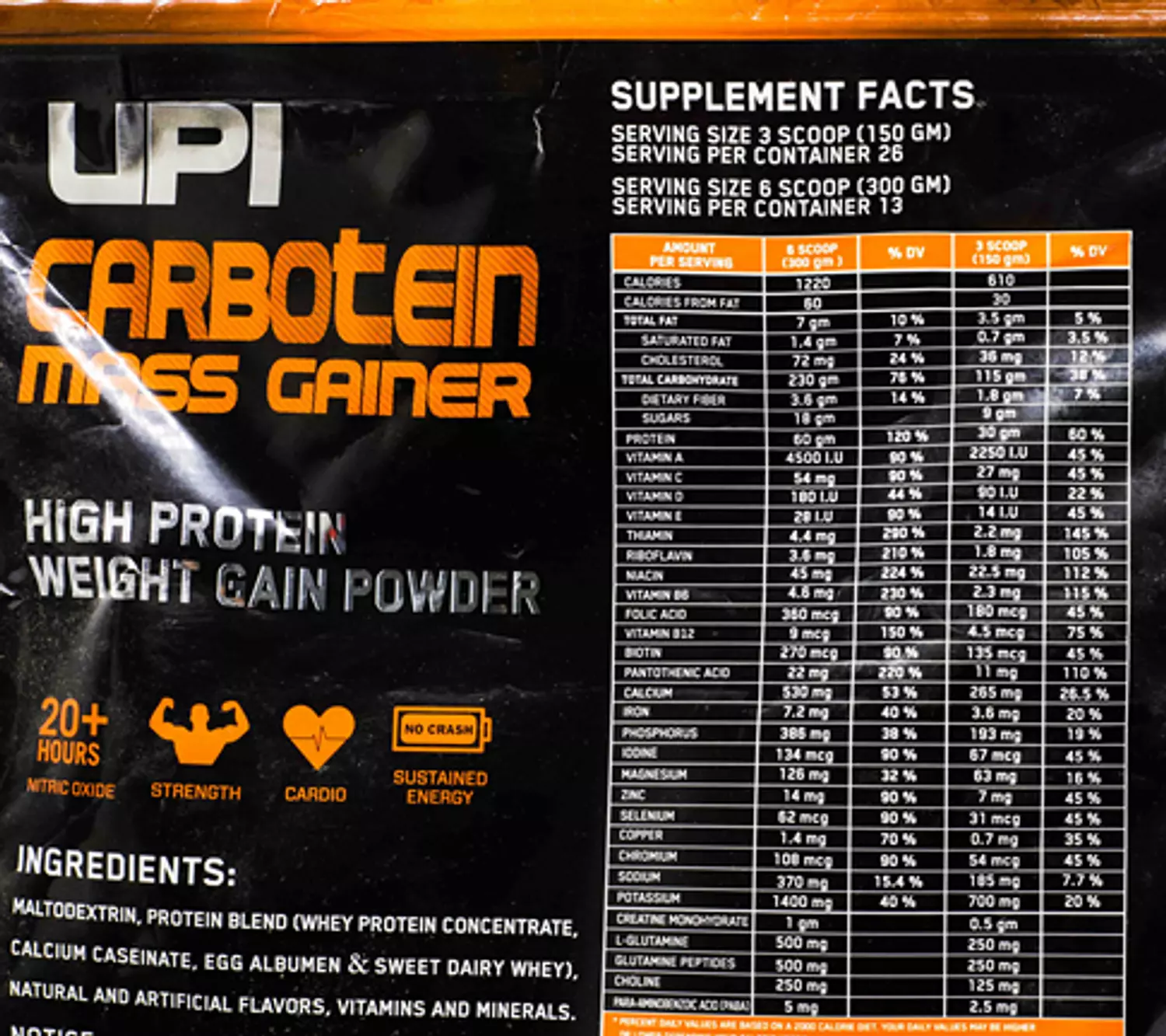 UPI Carbotein 26-Serv  2