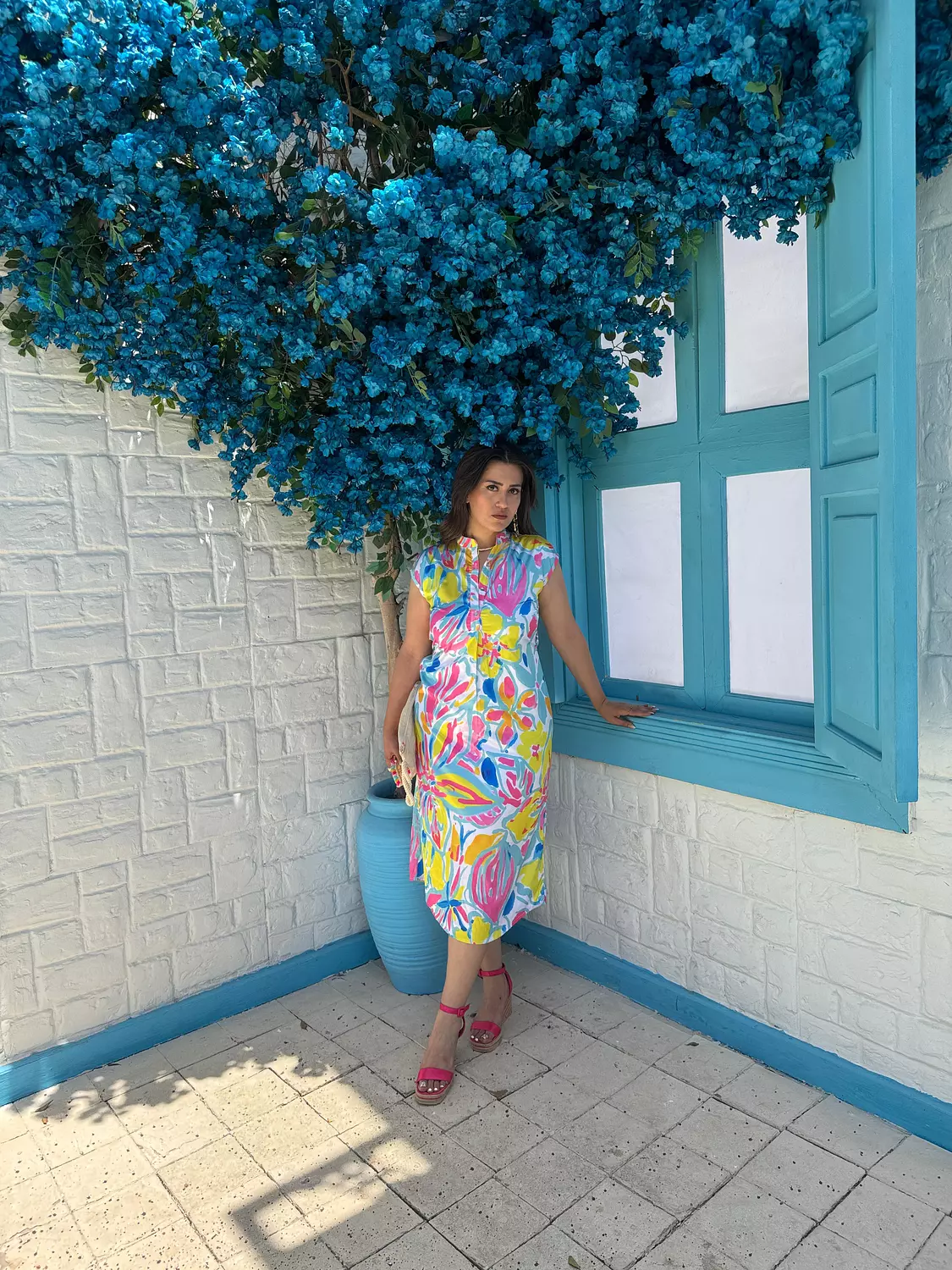 summery printed dress 13