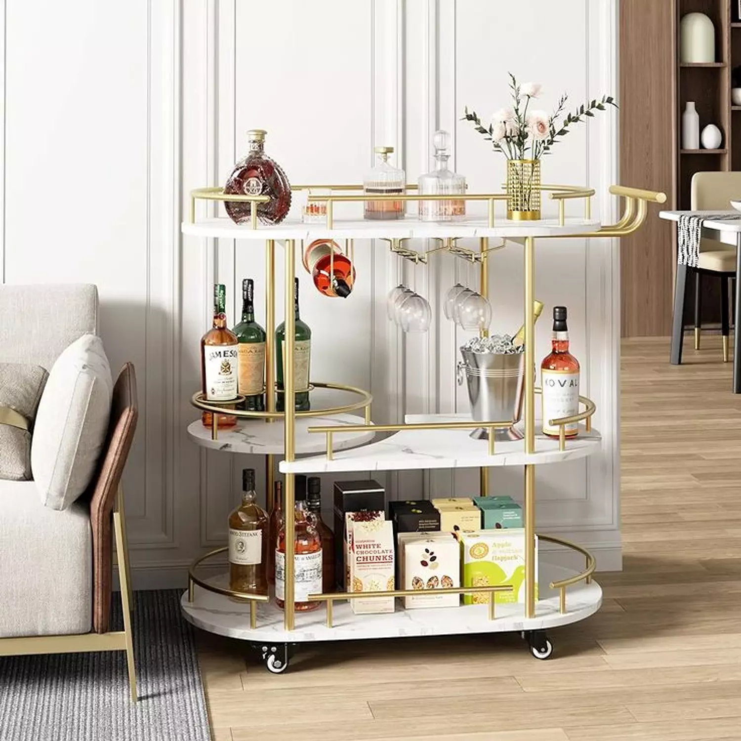Serving trolley 40*80*90 cm image