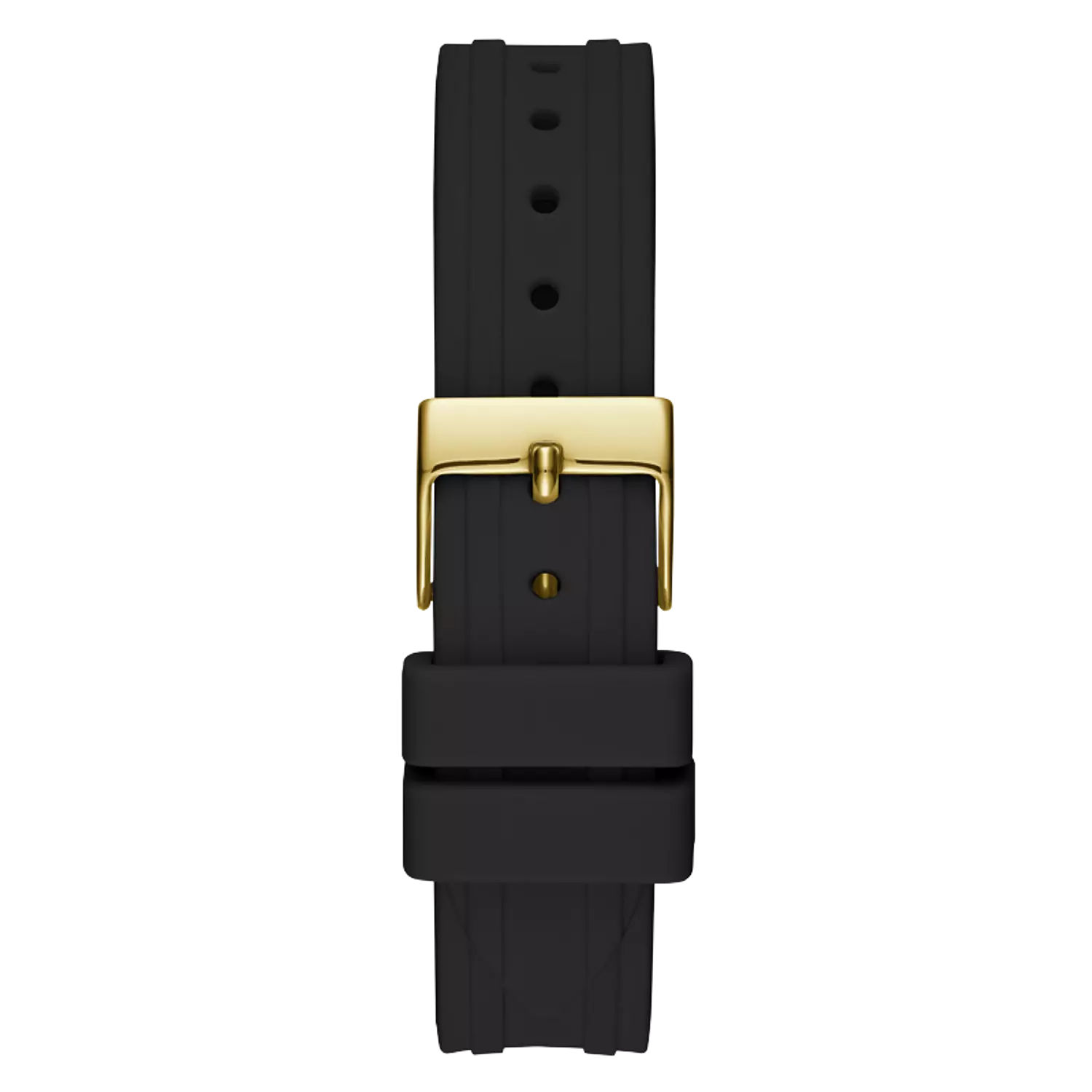 Guess GW0034L1 Ladies Watch Analog Movement Round Shape Black Smooth Silicone Strap 2