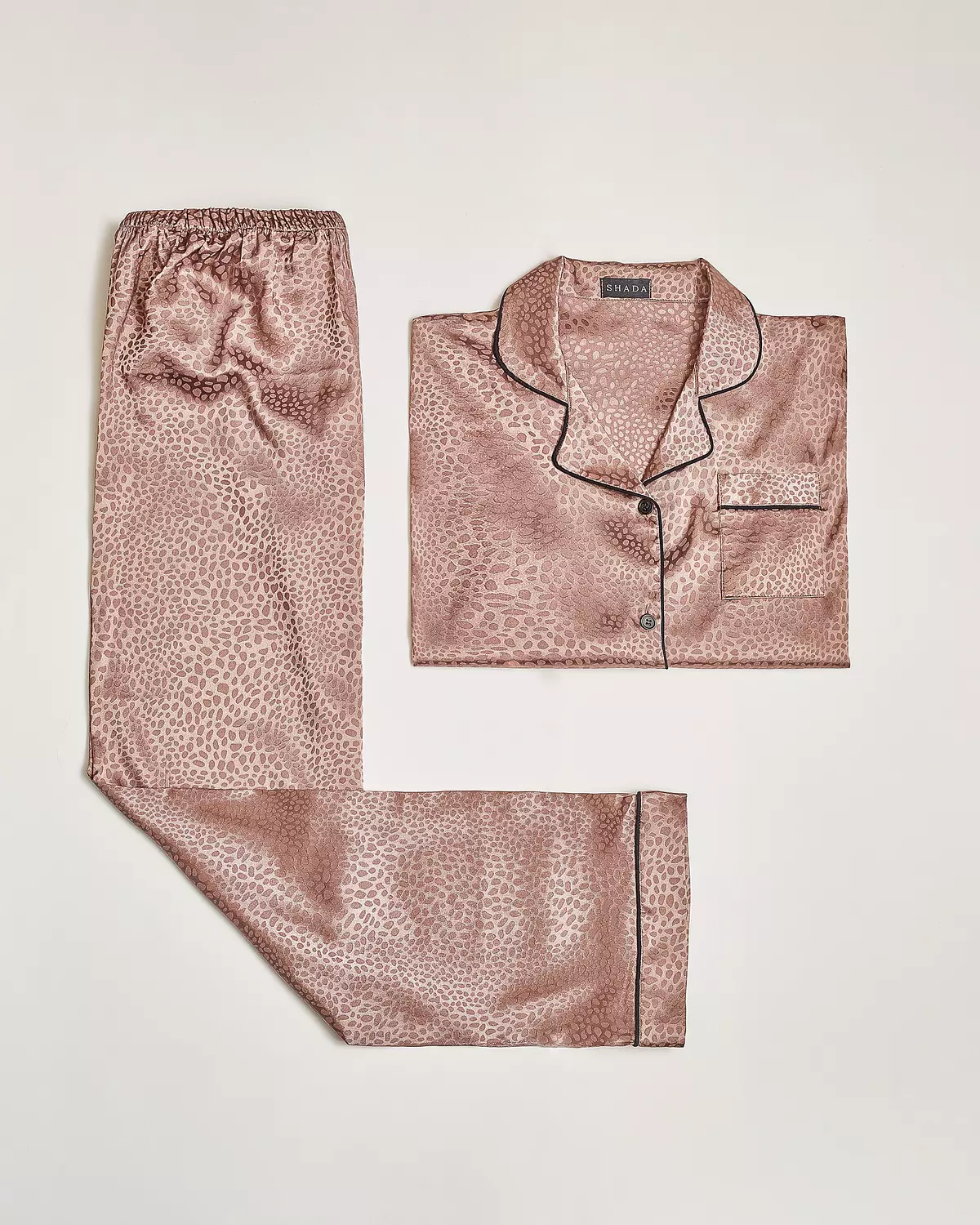 Cafe Satin Buttoned PJ Set   image
