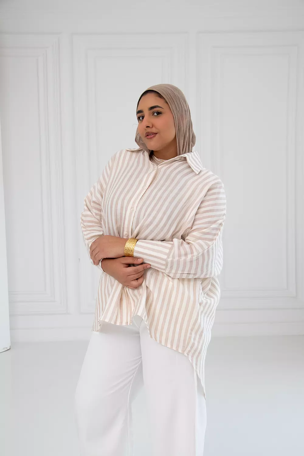 Oversized striped shirt 17