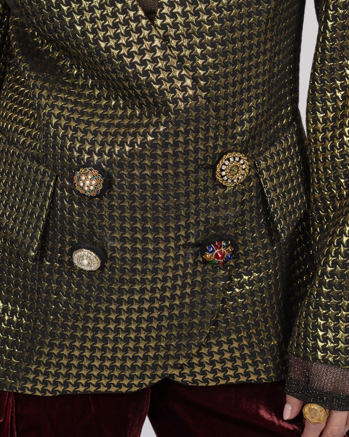 Brocade Fitted Blazer 12