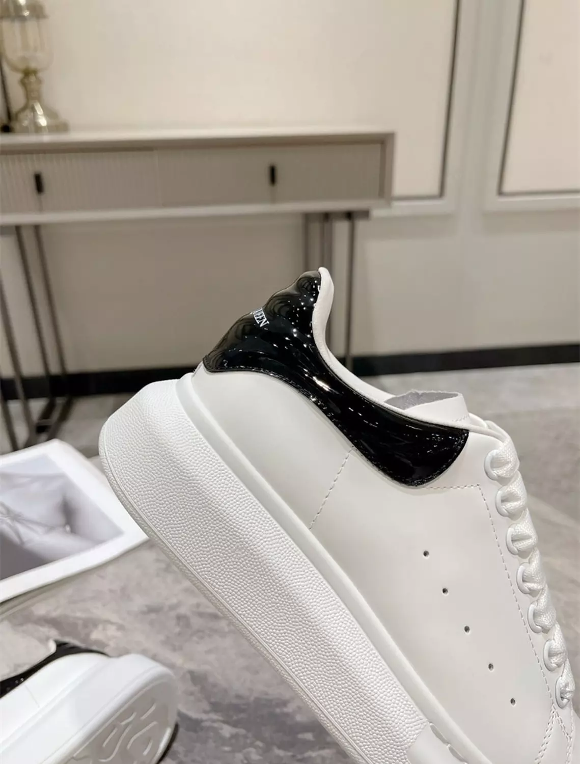 Alexander Mcqueen White X Black Glosse image