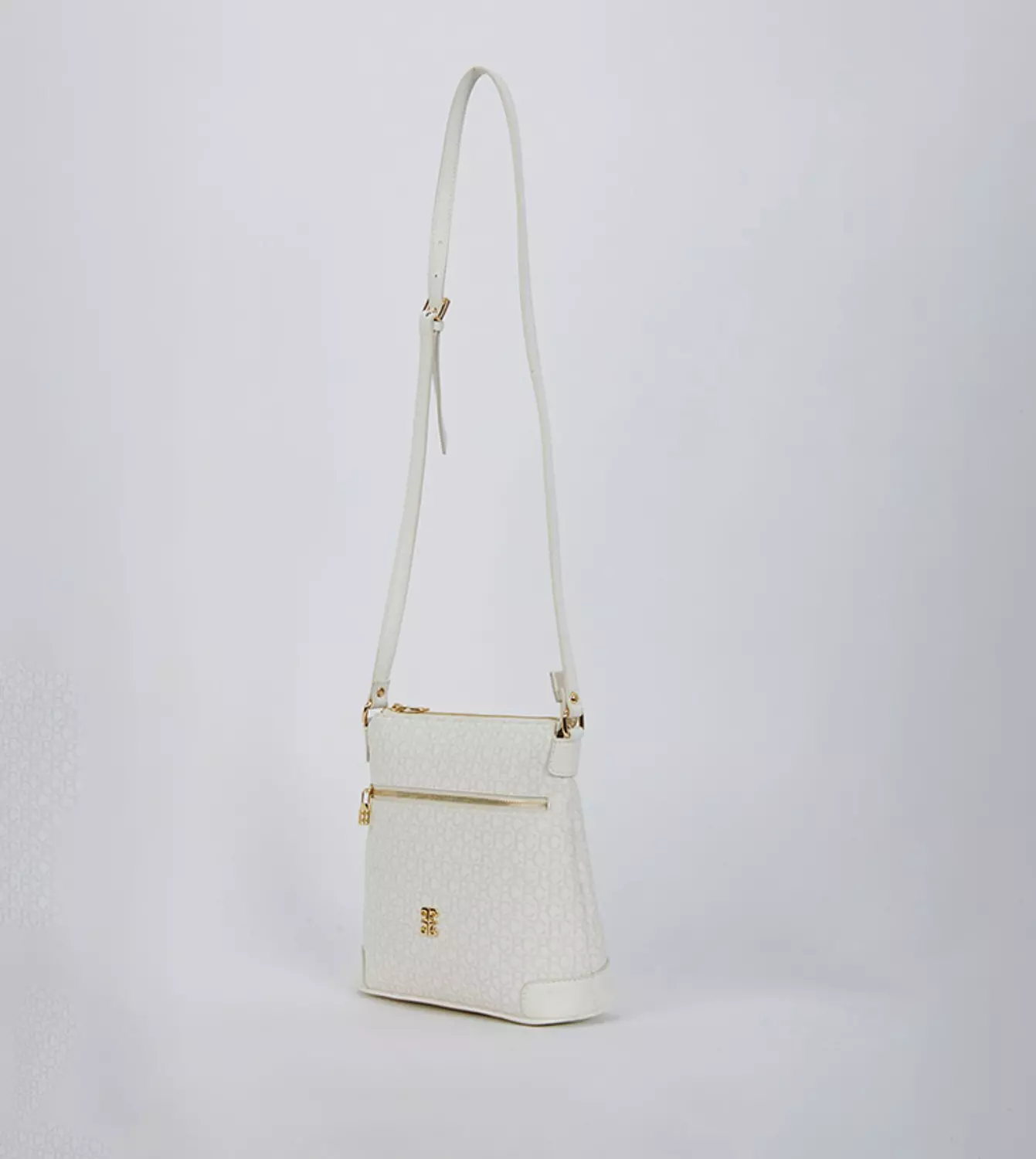 Pierre Cardin Crossbody Bag – Off-White Monogram hover image
