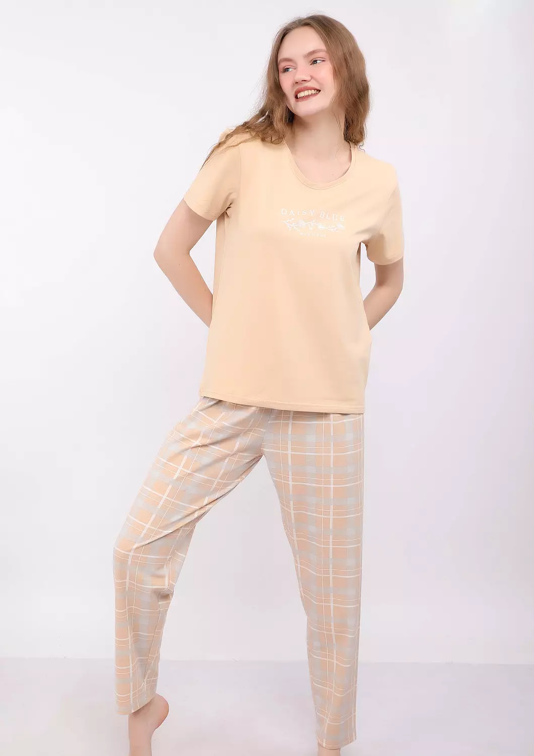 S136 COZY CLASSIC FULL-LENGTH PANTS PAJAMA SET 1