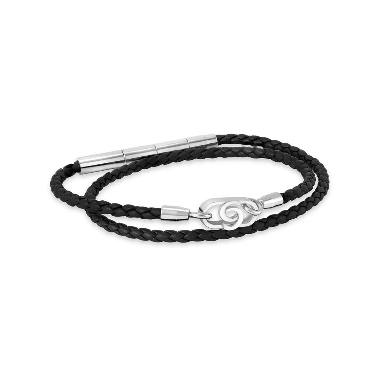 Cerruti 1881 Black Double Wrap Bracelet CIAGB0015401 1
