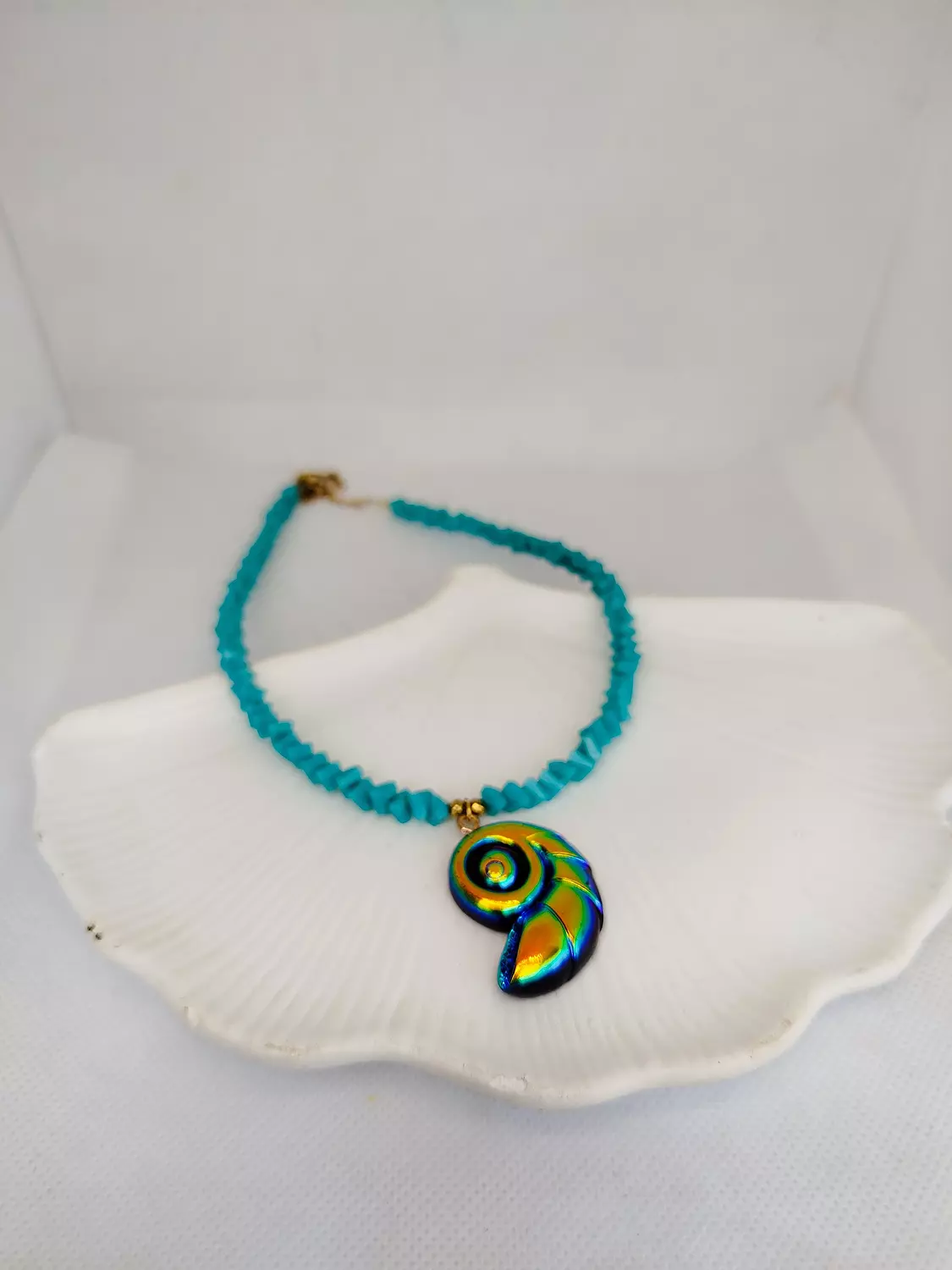  Mint Sea shell necklace  image