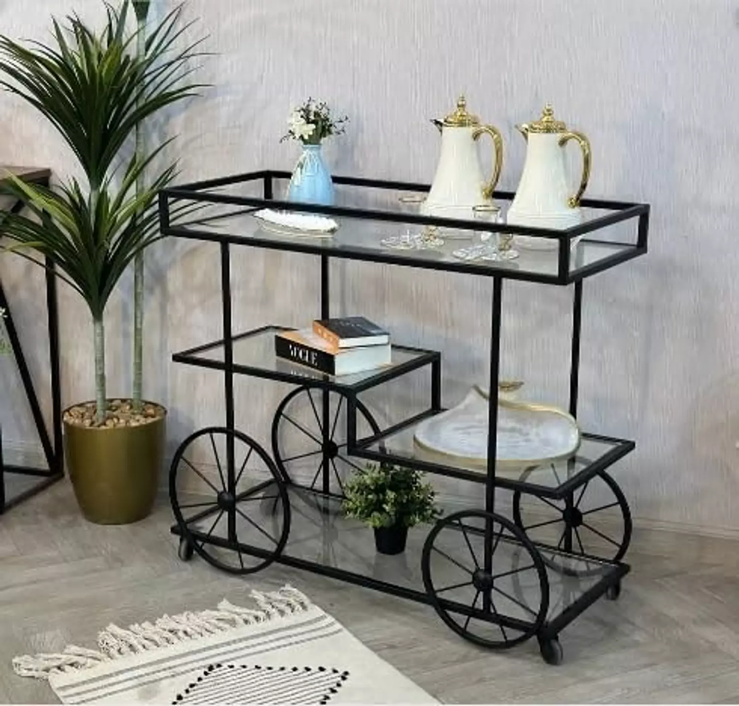 Serving trolley 40*100*90 cm image