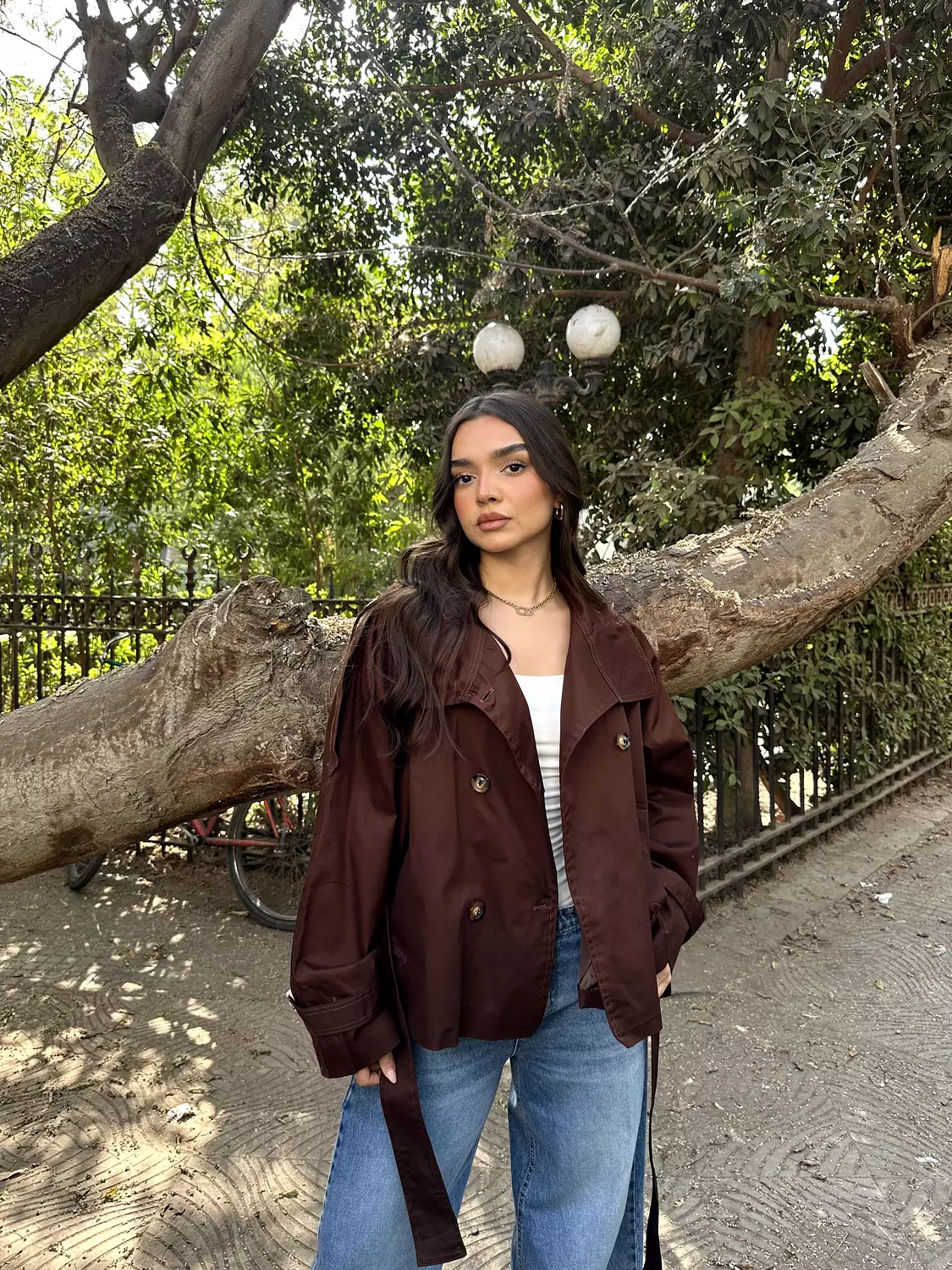 Cropped Trench Coat 35
