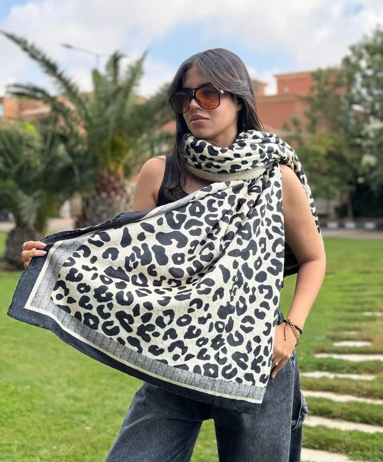 Leopard print scarf  2