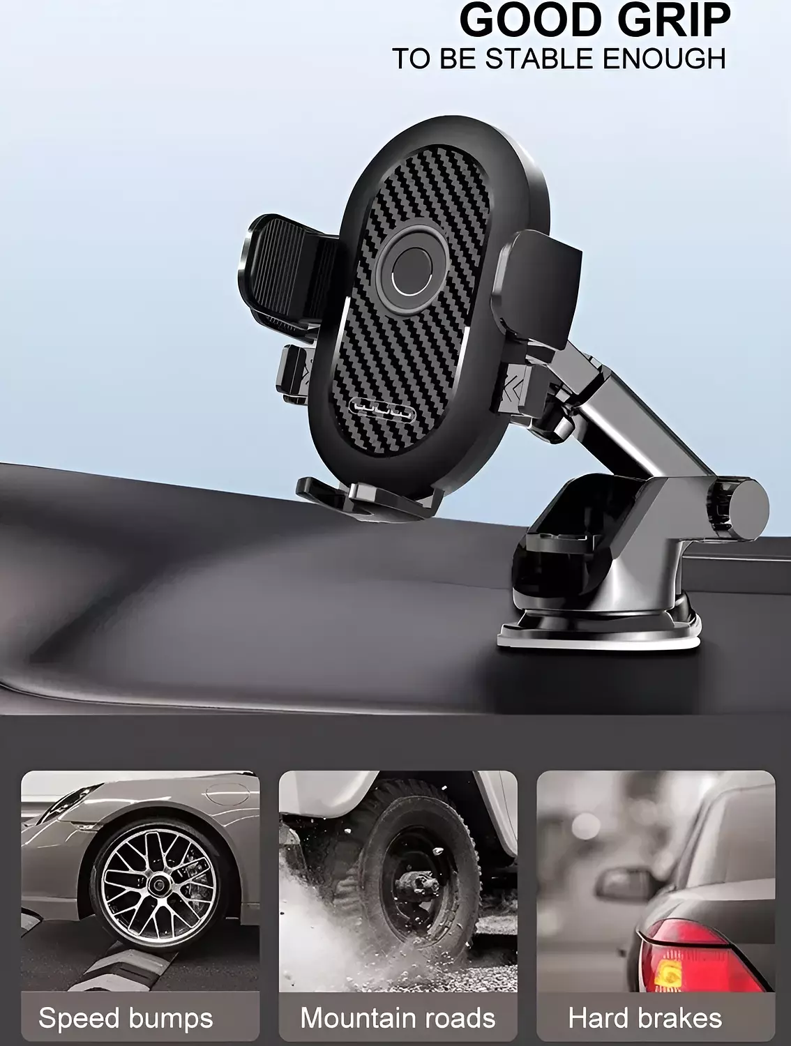 Car Phone Holder - Secure Mounting and 360-Degree Rotation - Easy Installation - WUW Z32 5