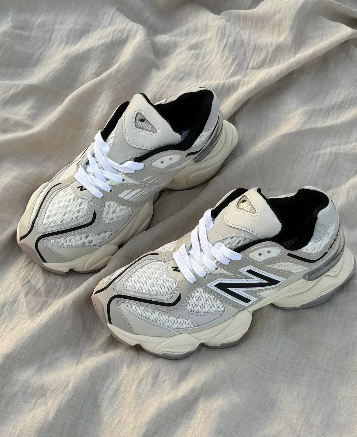 New Balance 9060 Turtledove Black Silver Metallic hover image