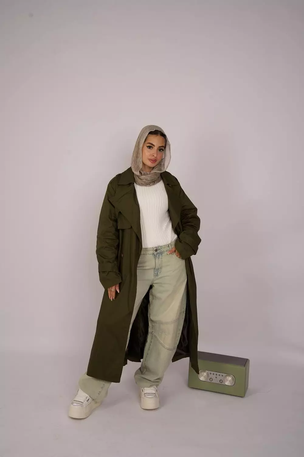 Collar Trench Coat 5