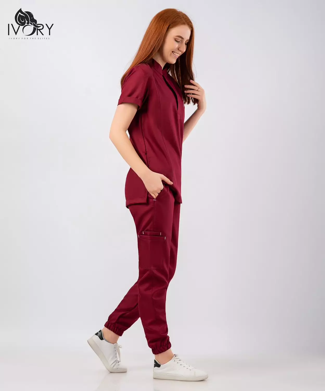 Half Collar Scrub 55