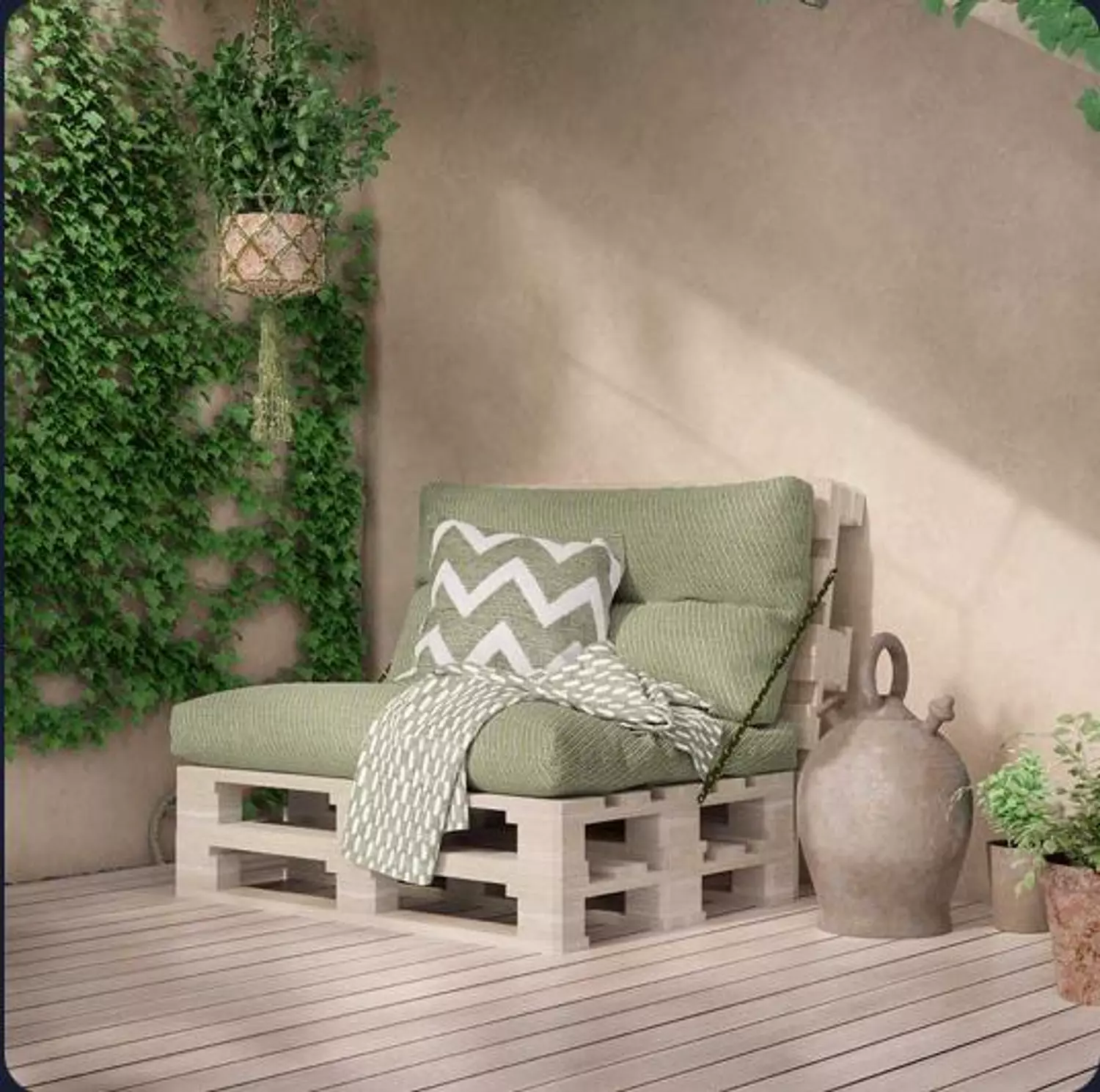 Pallet sofa (extra pallet back) 5