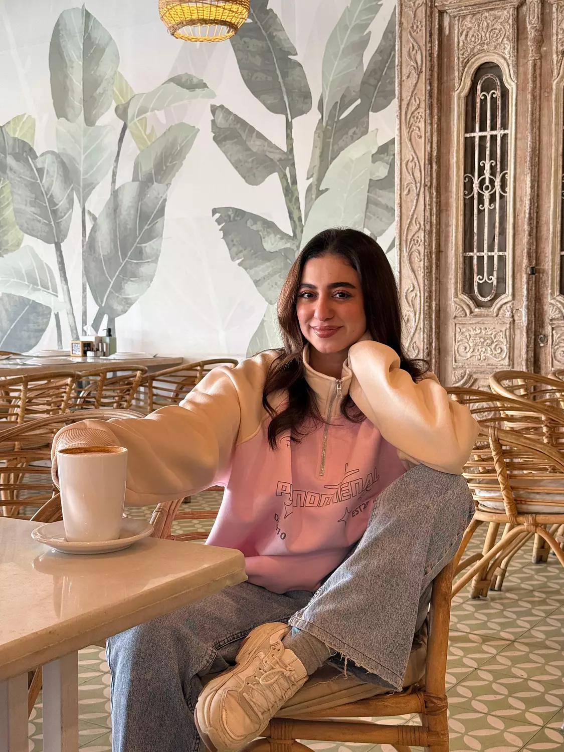 Half Zip Up Oversized Hoodie Sleeve Tee  3