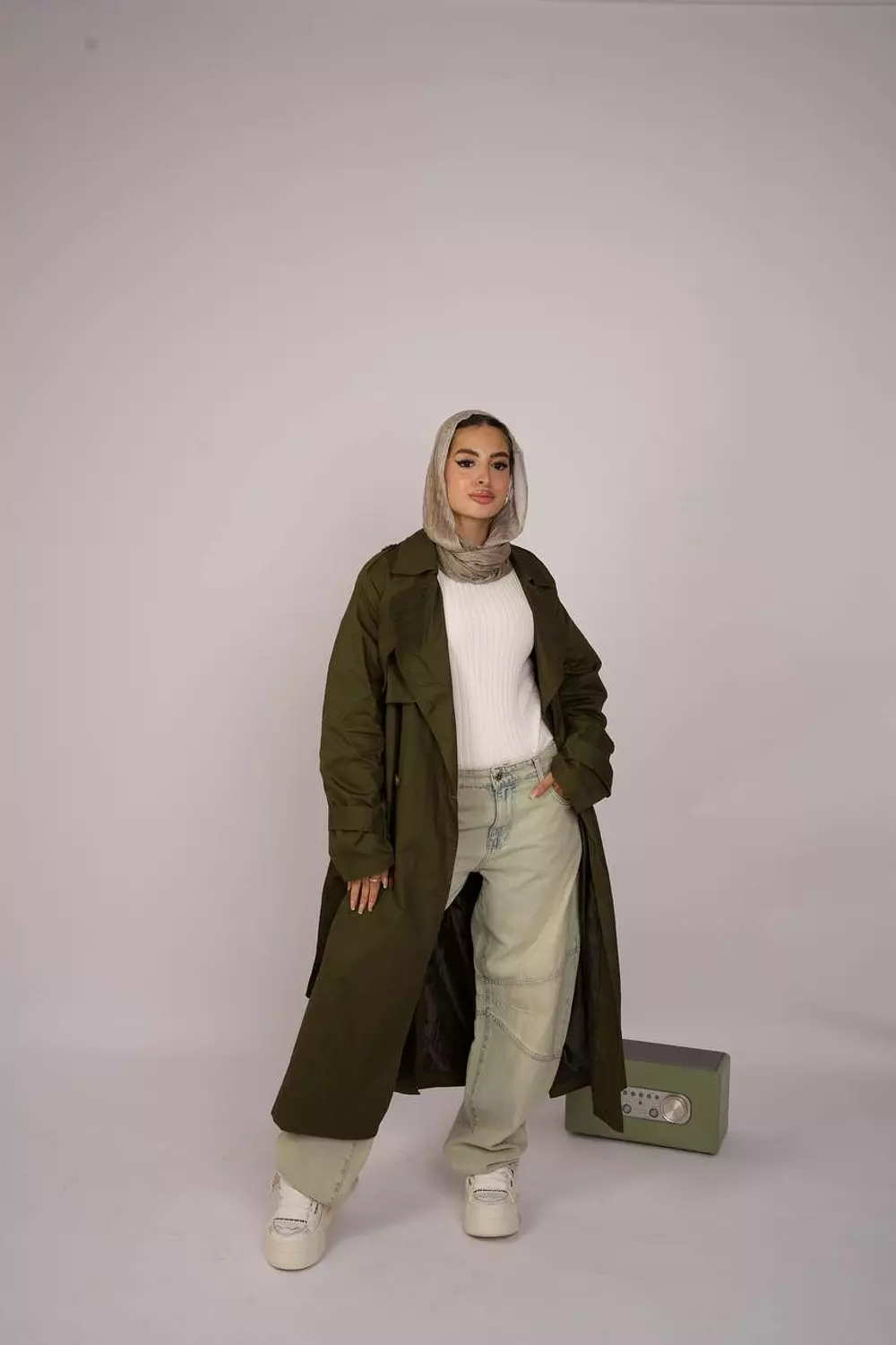 Collar Trench Coat 6