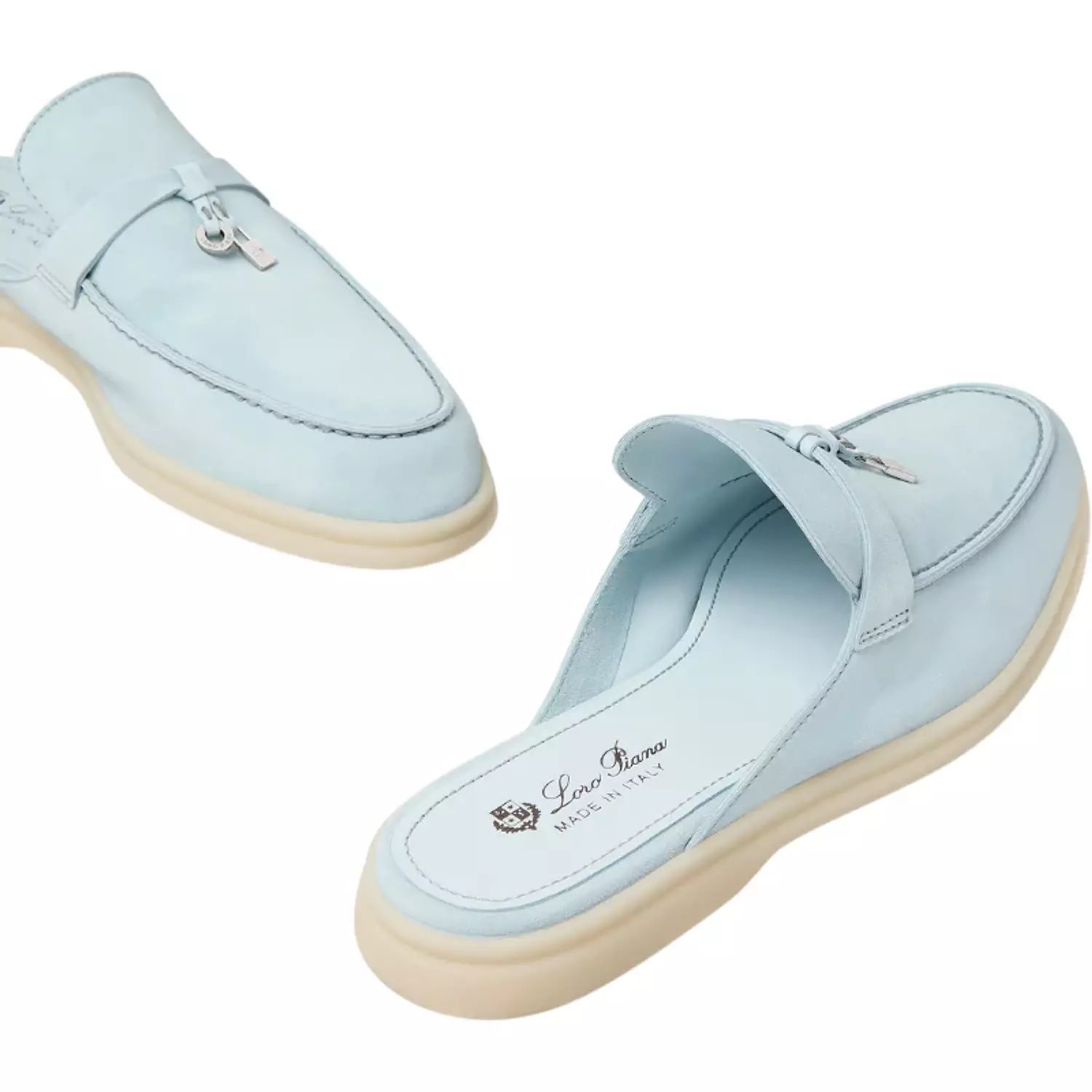 Loro piana Babouche Charms Walk Loafer'Spring Waterfall Melange (60BJ)' 4