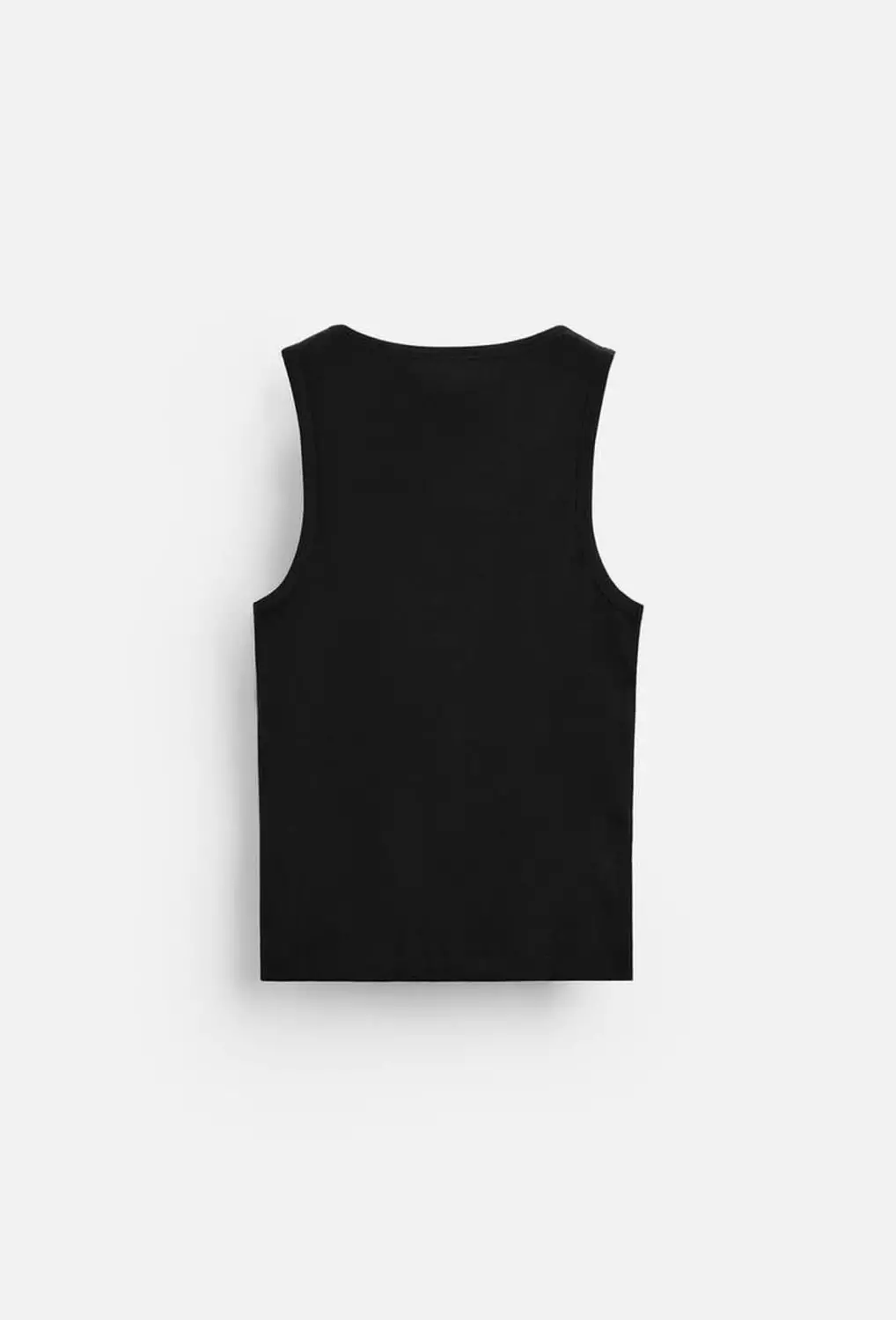 BASIC RIBBED TANK TOP (black) 2