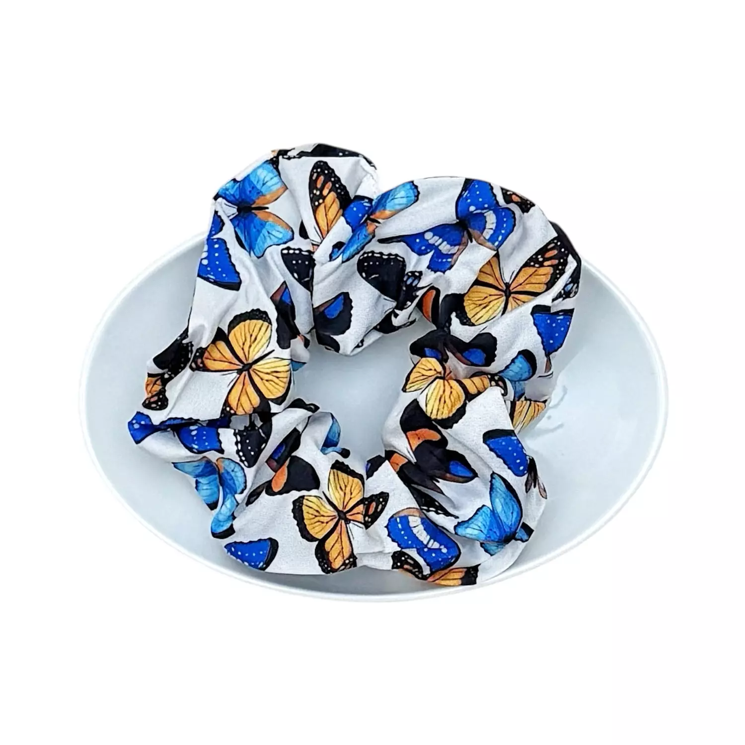 Summer Butterfly Printed Regular Scrunchies A image