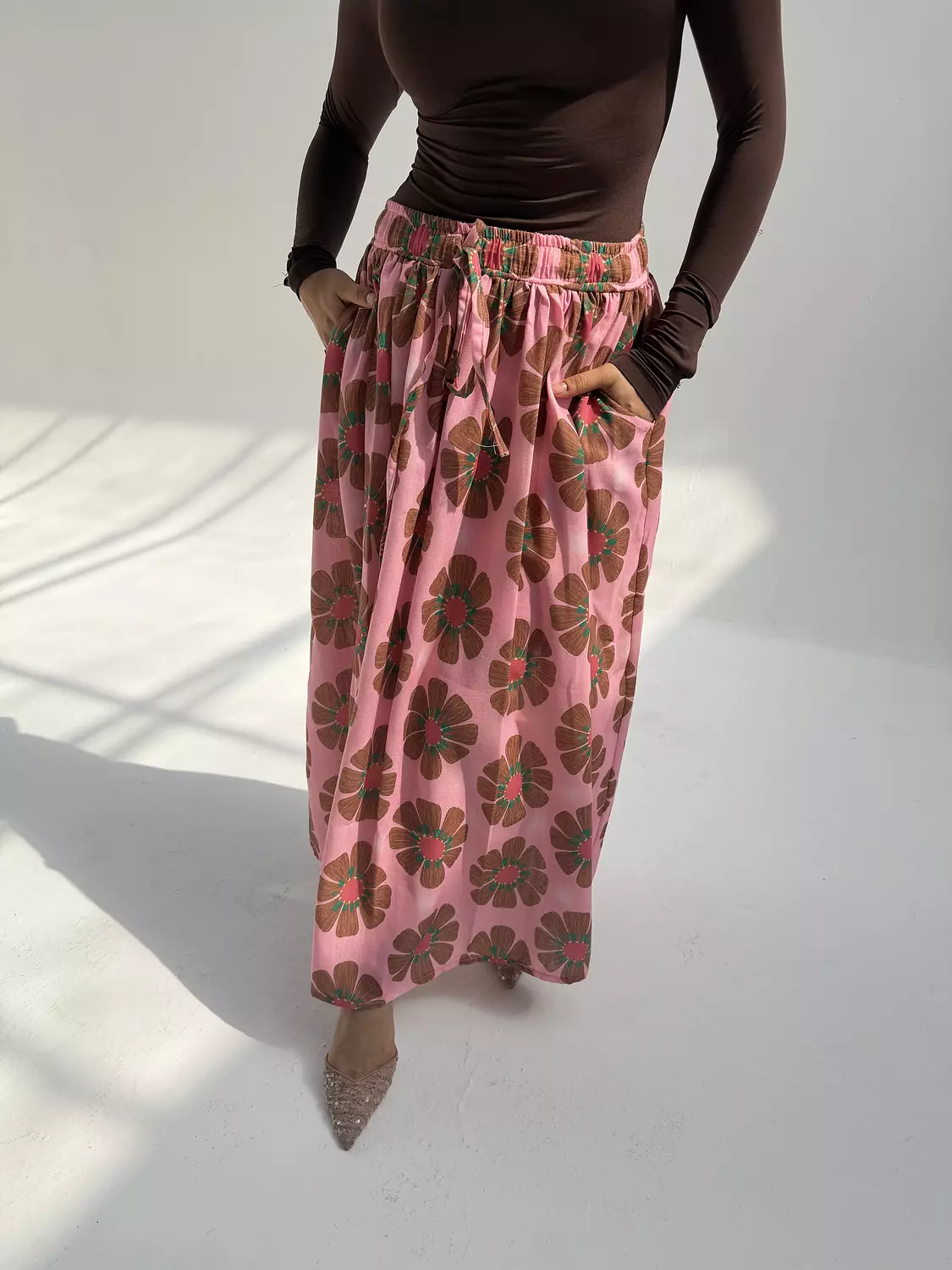 floral maxi skirt  2