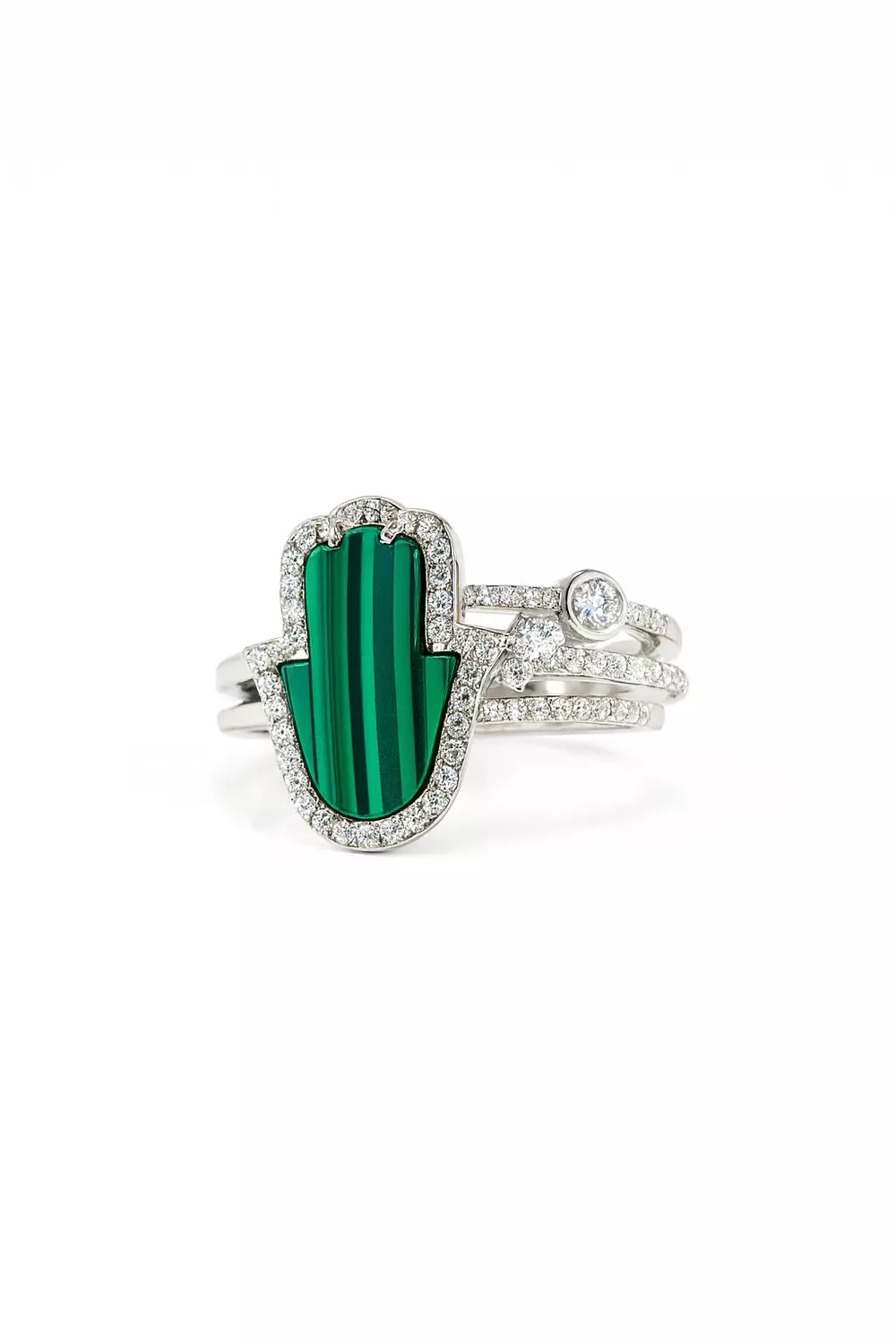 Silver Ring Five Hand image