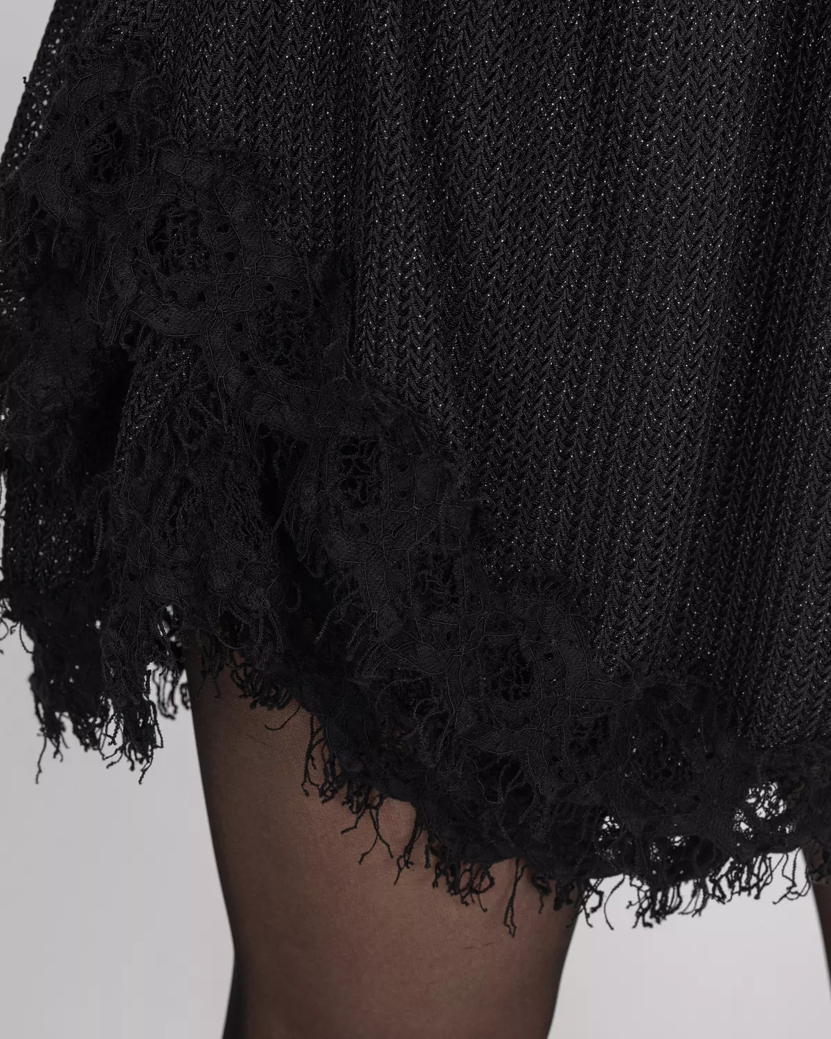 Oversized Top & Loose-Fit Shorts Set - Shimmery Tricot 6