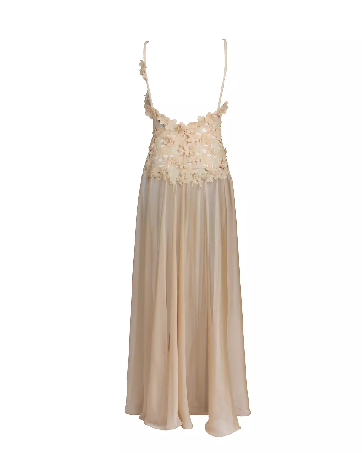 Chic Beige-Gold Guipure Lace Dress hover image