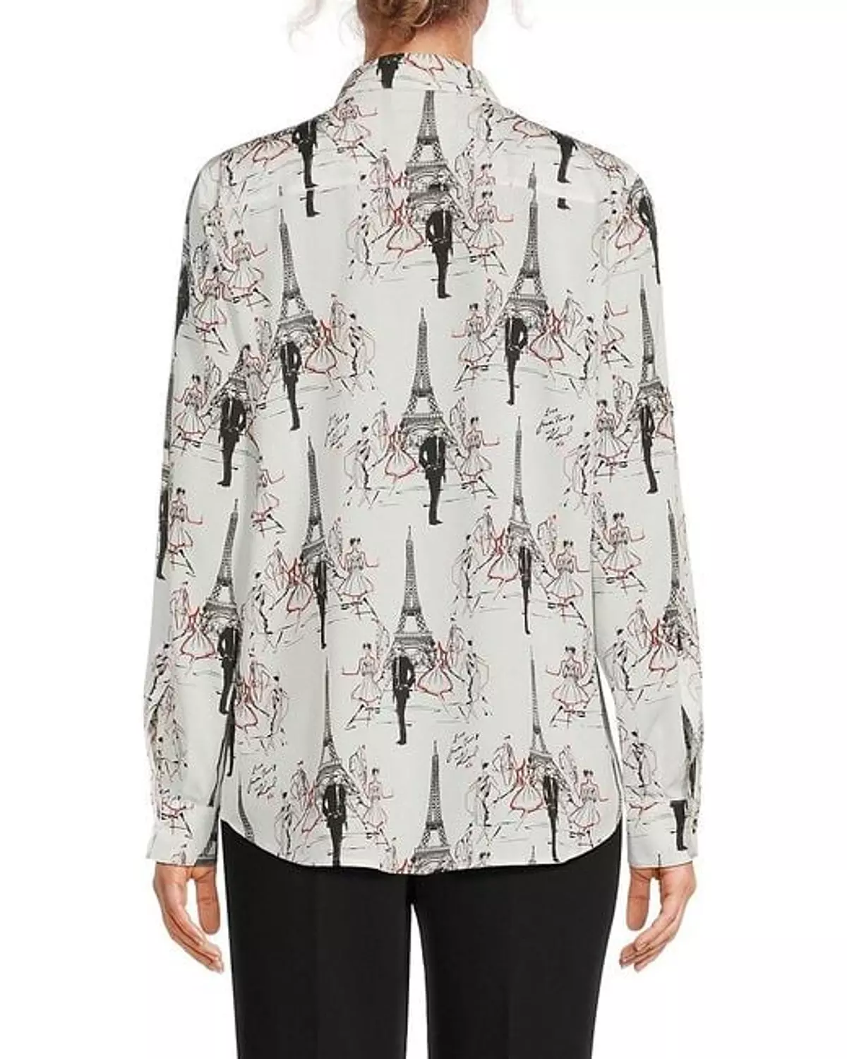 Printed Roll Sleeve Shirt hover image