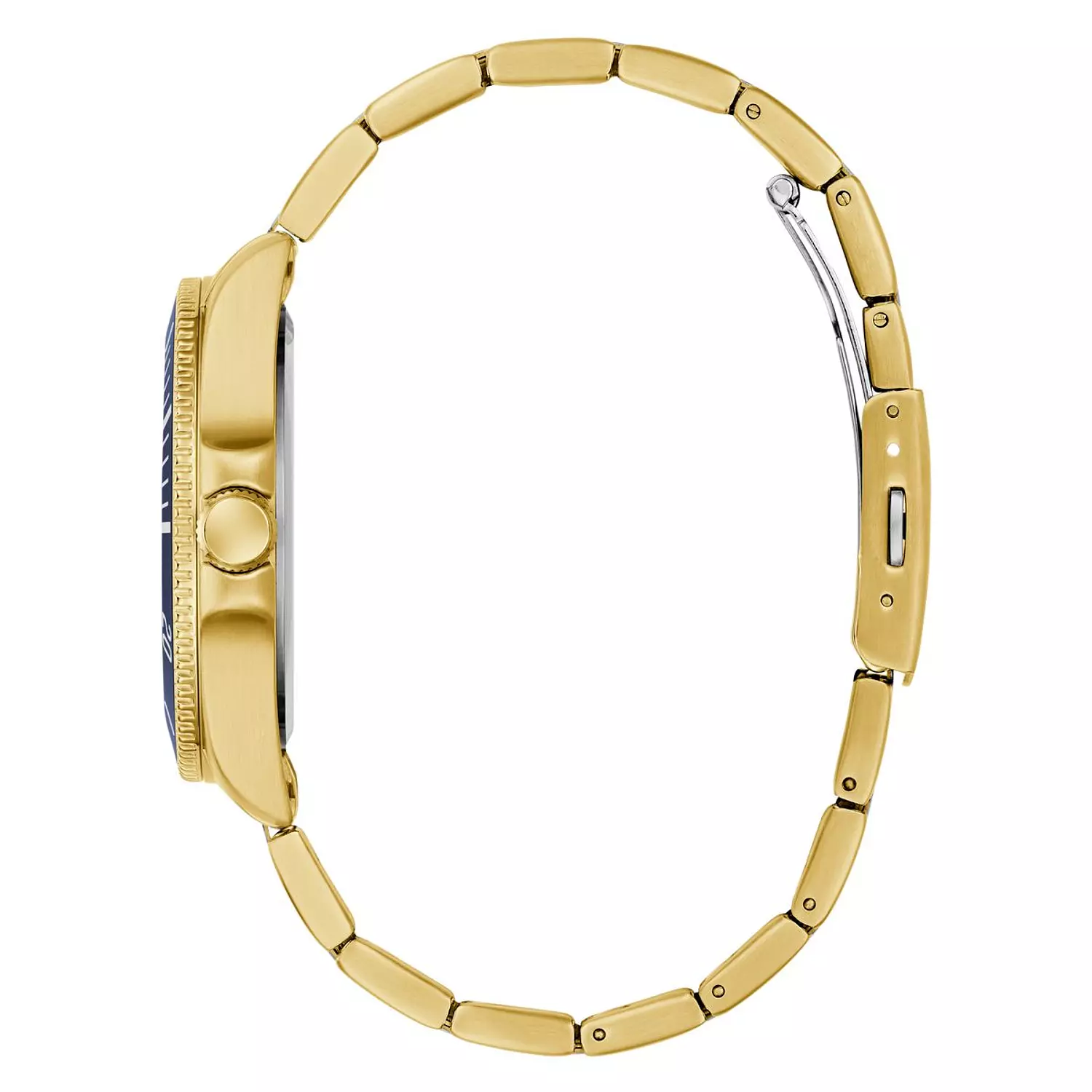 GUESS CLIFF Mens Gold Tone Analog Watch Gold Tone Stainless Steel Brushed/Polished Bracelet 1