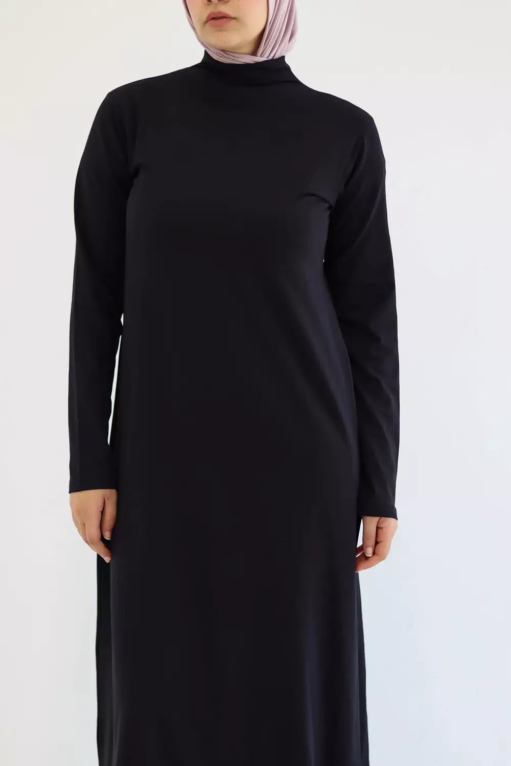A-Line Black Basic Dress 11