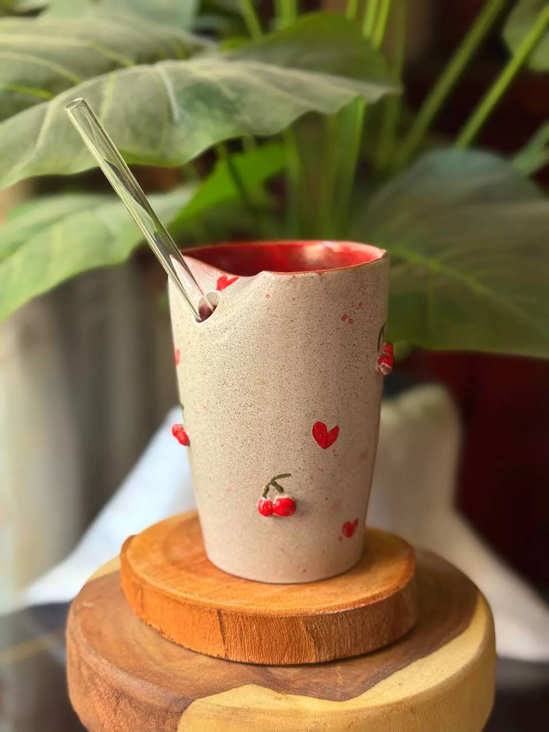 Cherry straw cup 2