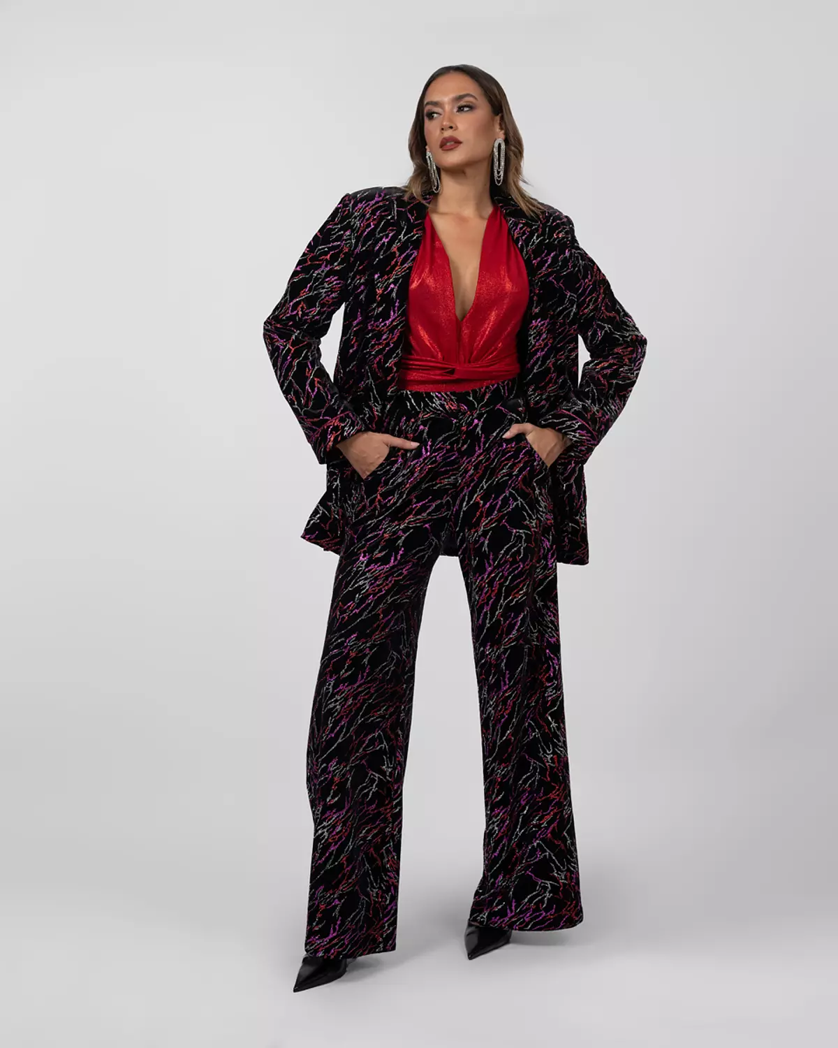 Iconic Oversized Multi-Colored Blazer hover image