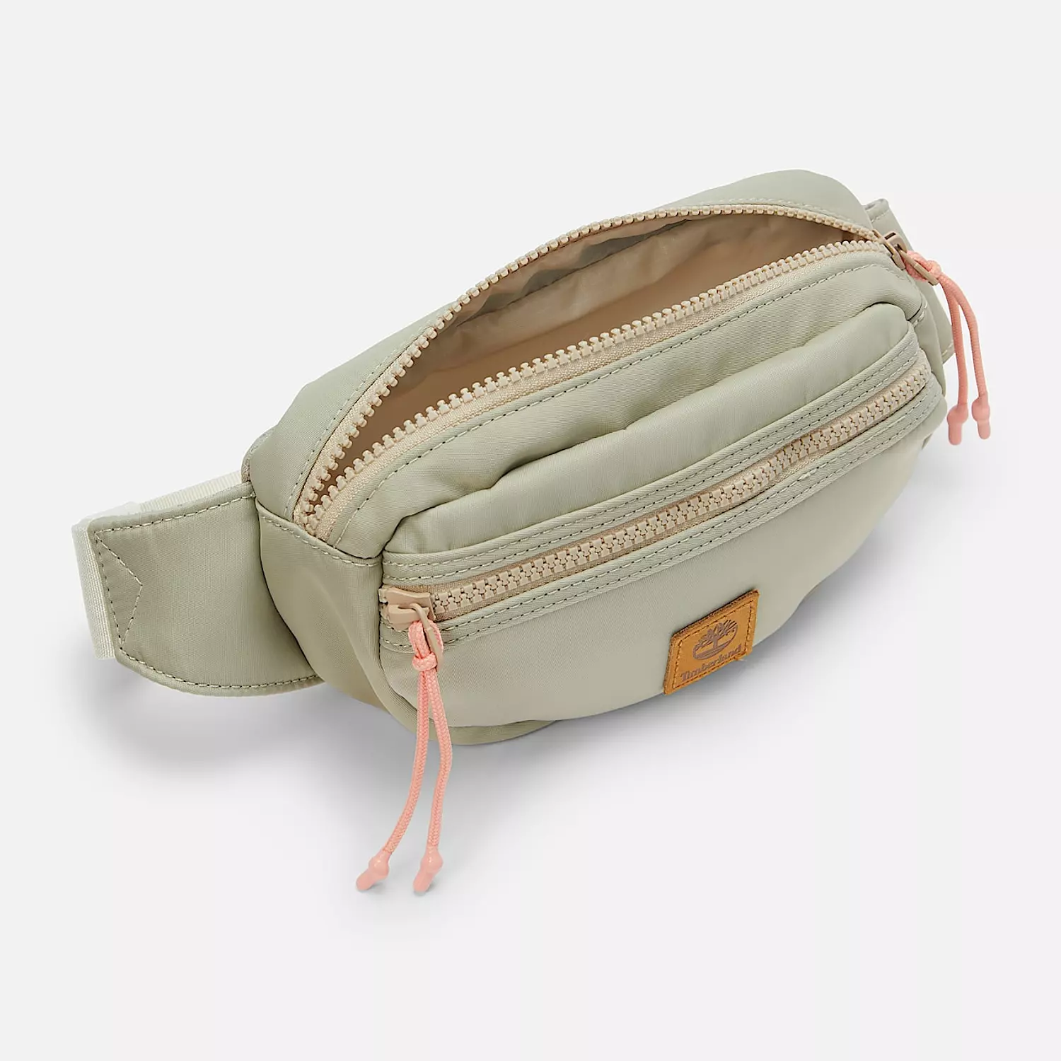 Nylon Sling Bag in Beige 2
