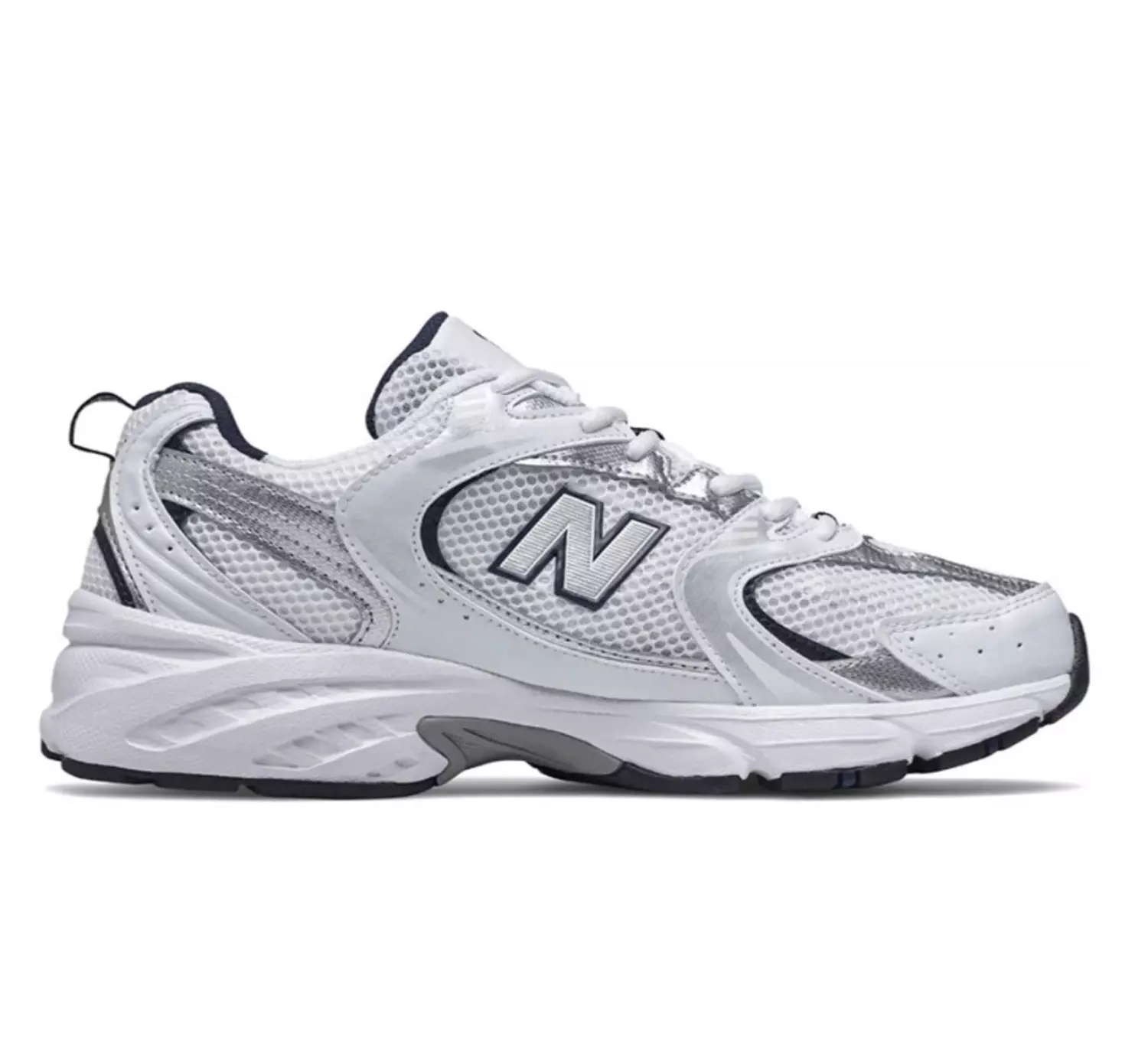 New Balance 530 White Silver Navy 2