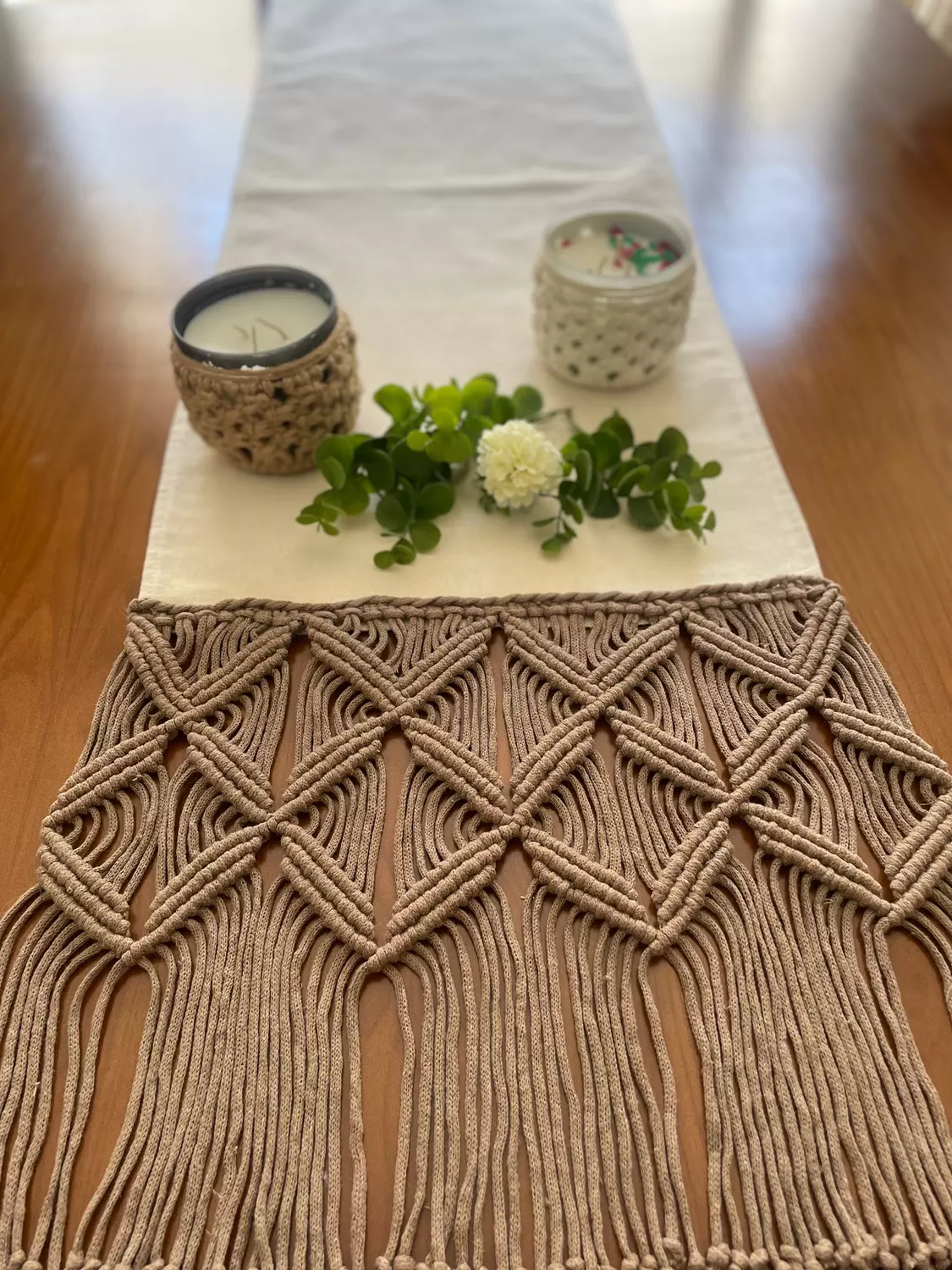 Cotton Macrame Butterfly Runner   1