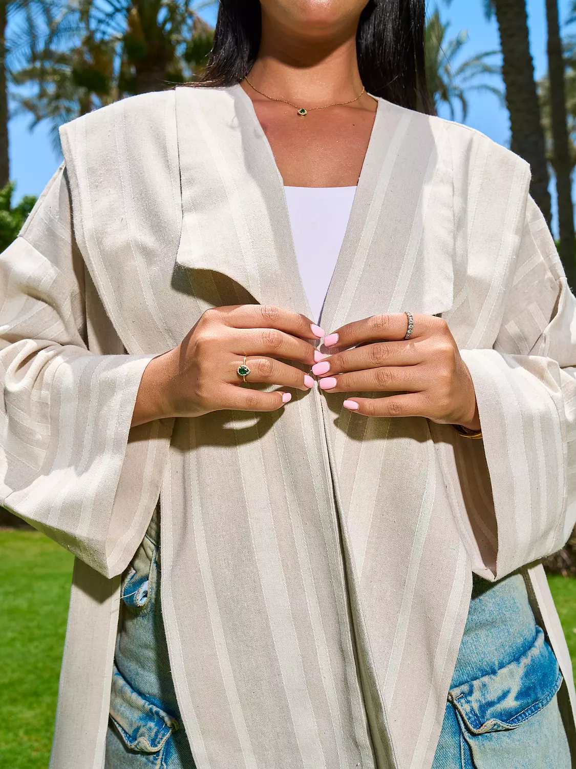 Worood Kimono Jacket _ Beige  8