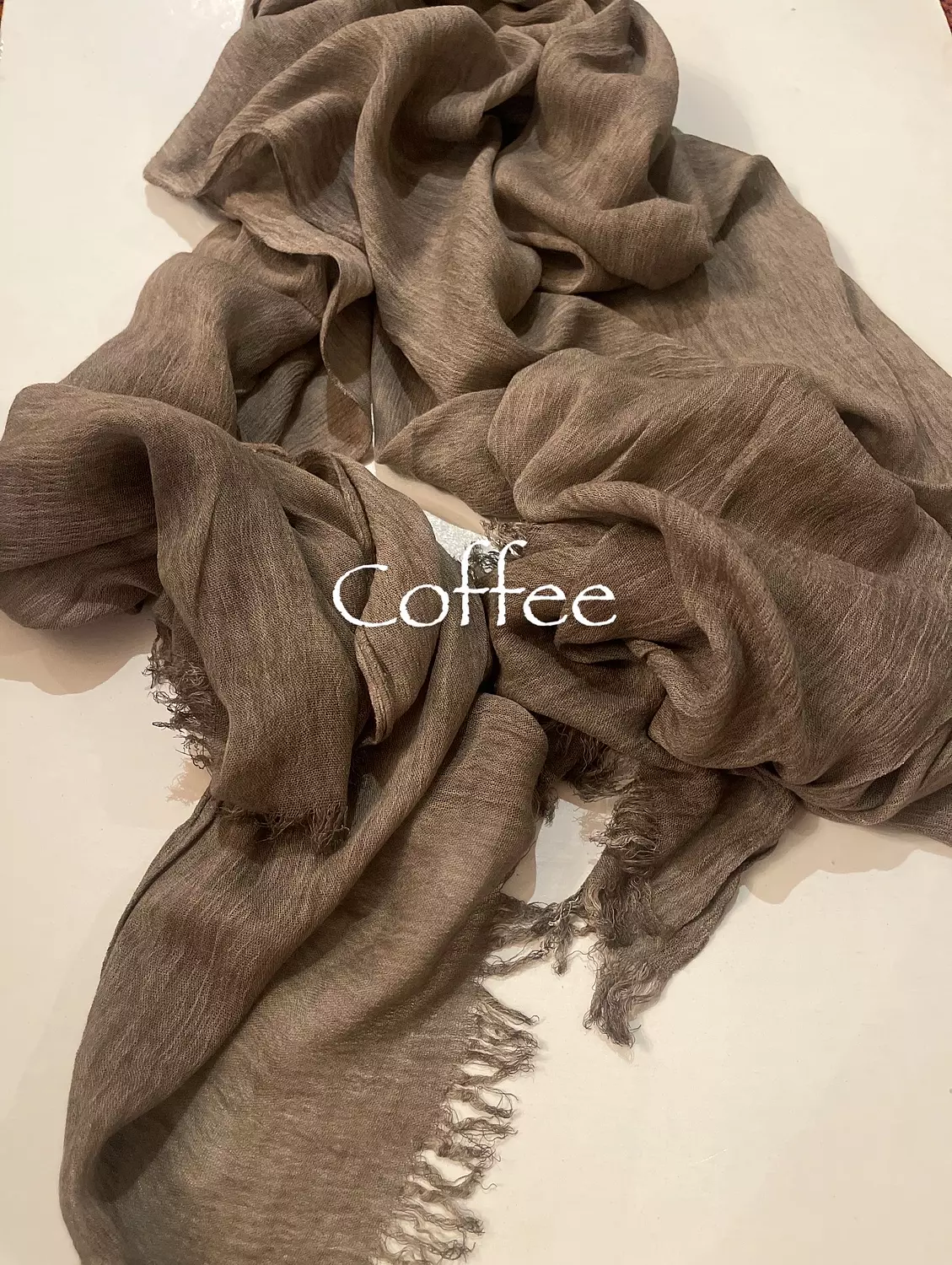 Coffee Ruffled Cotton image