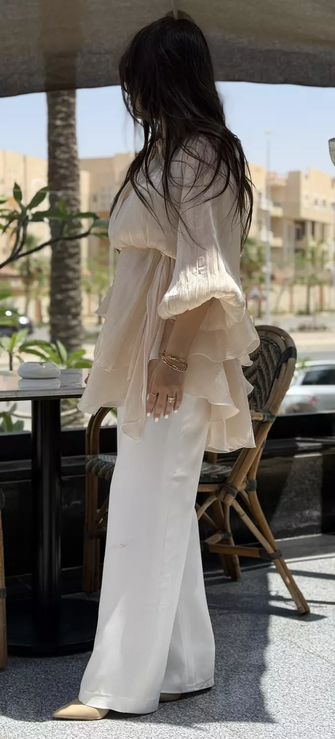 BEIGE ELEGANT BLOUSE 4