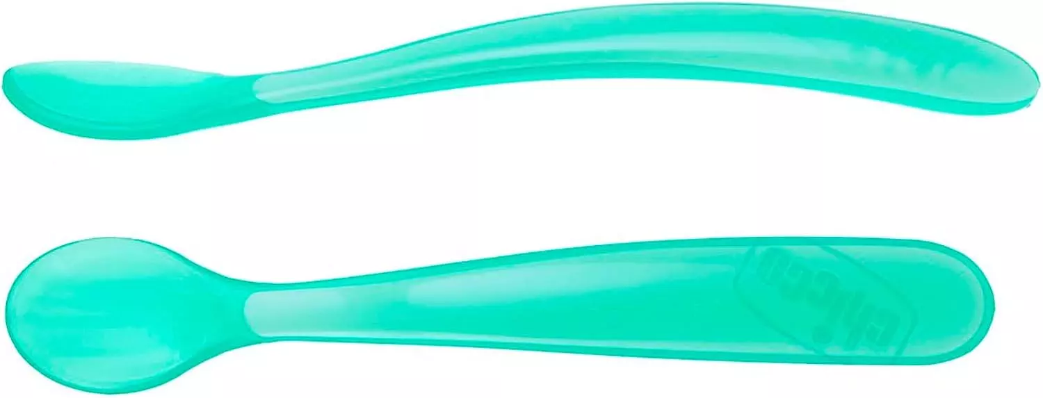 CHICCO SOFTLY SPOON 2 PCS BLUE  4