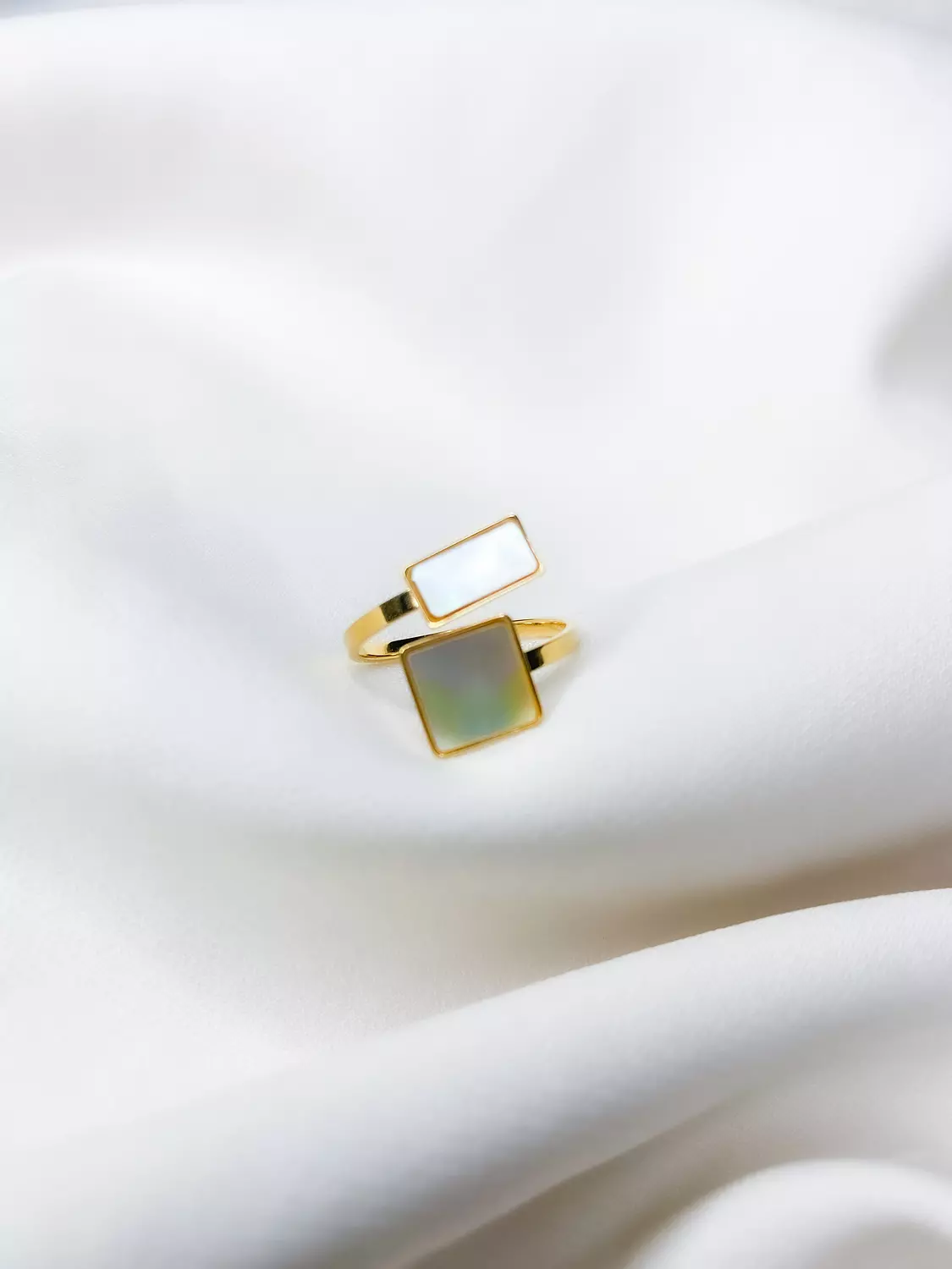 Twin Pearl Ring hover image