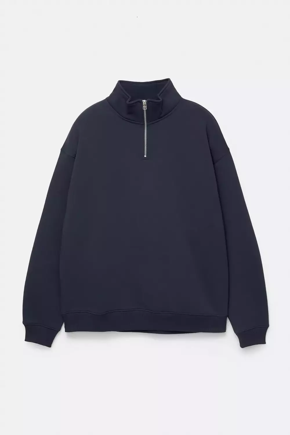 Pull&bear Basic Quarter Zip Sweatshirt  5
