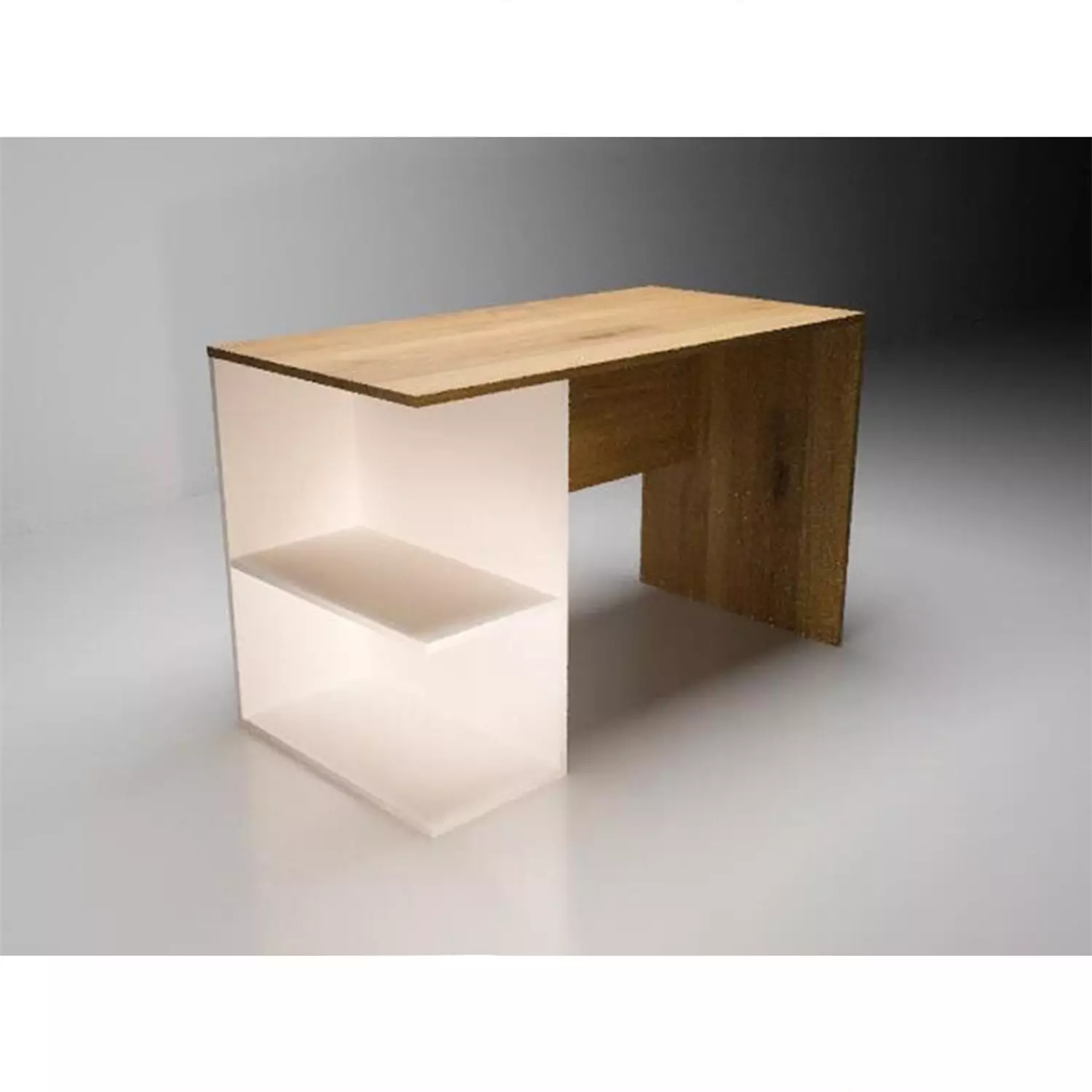 MDF Desk White -75x50x120 cm image