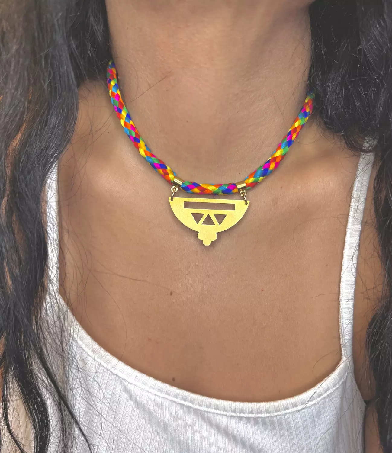 Colored Ribbon Necklace image